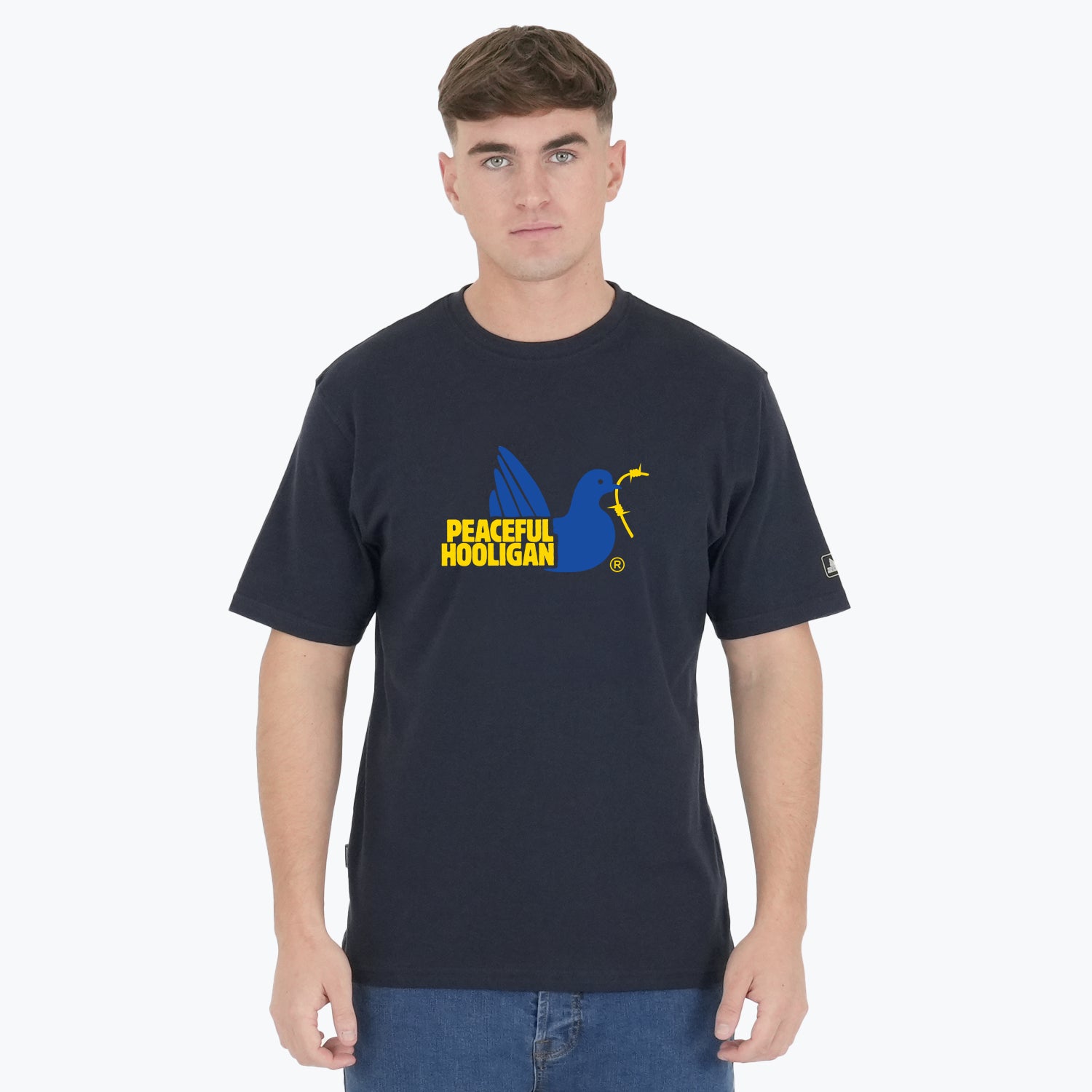 City T-Shirt Belfast Navy - Peaceful Hooligan