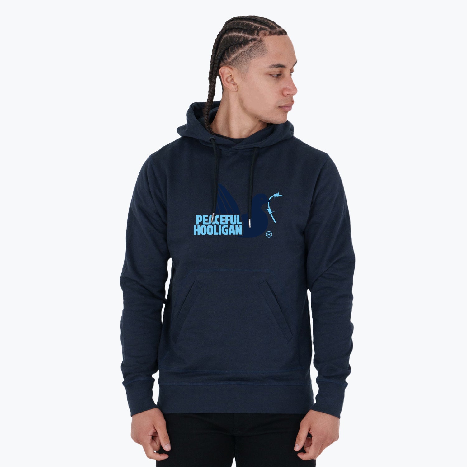 City Hoodie Berlin Navy - Peaceful Hooligan