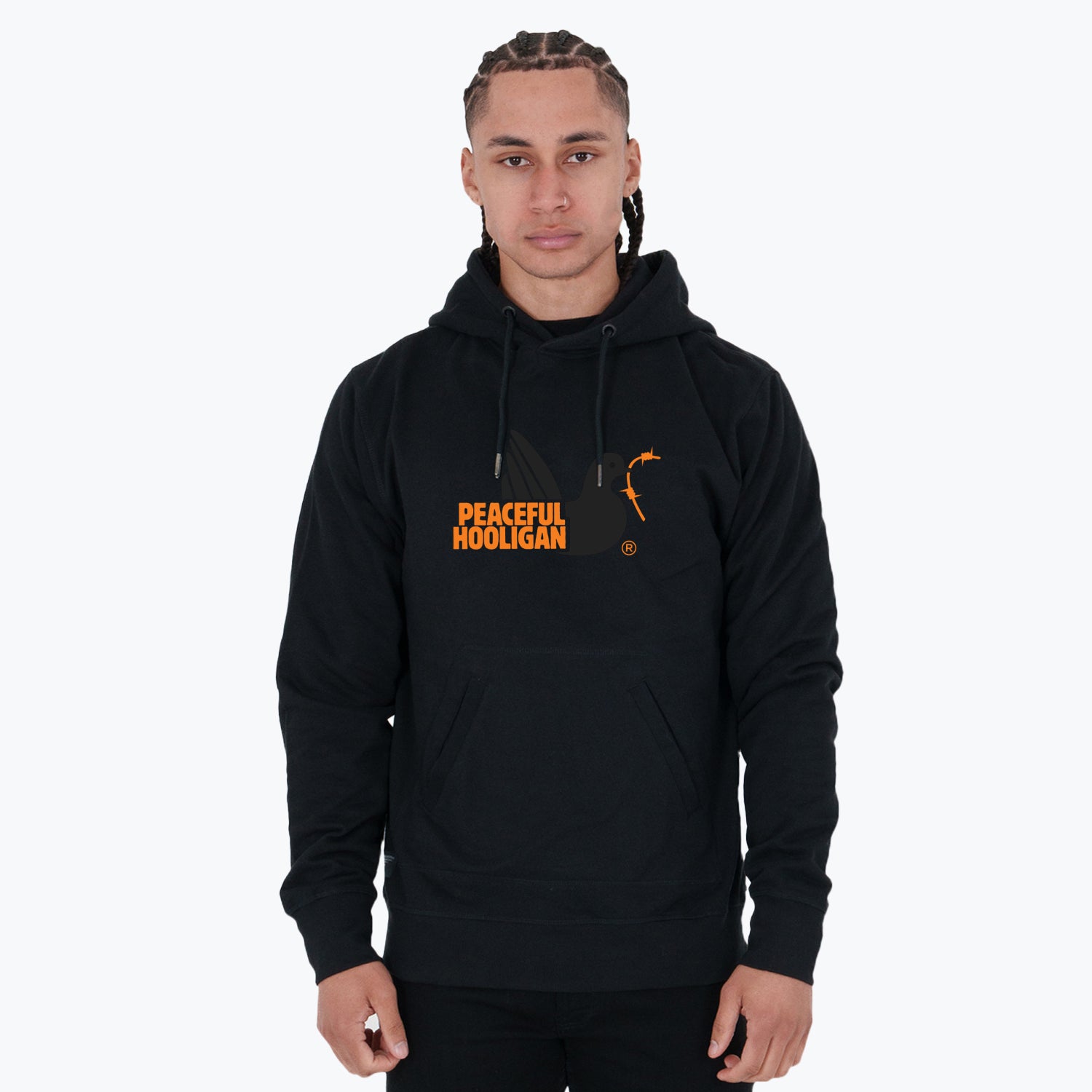 City Hoodie Brussels Black - Peaceful Hooligan
