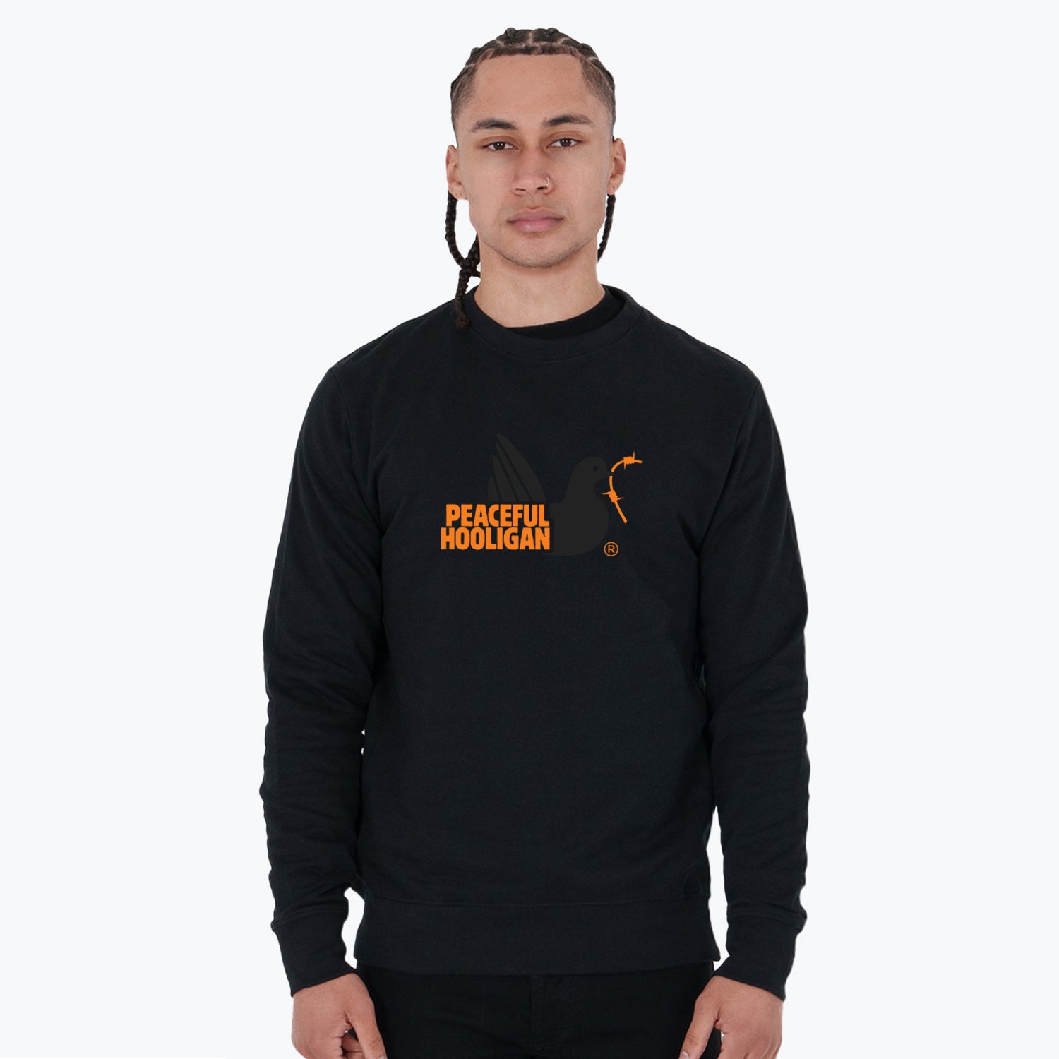 City Sweatshirt Brussels Black - Peaceful Hooligan