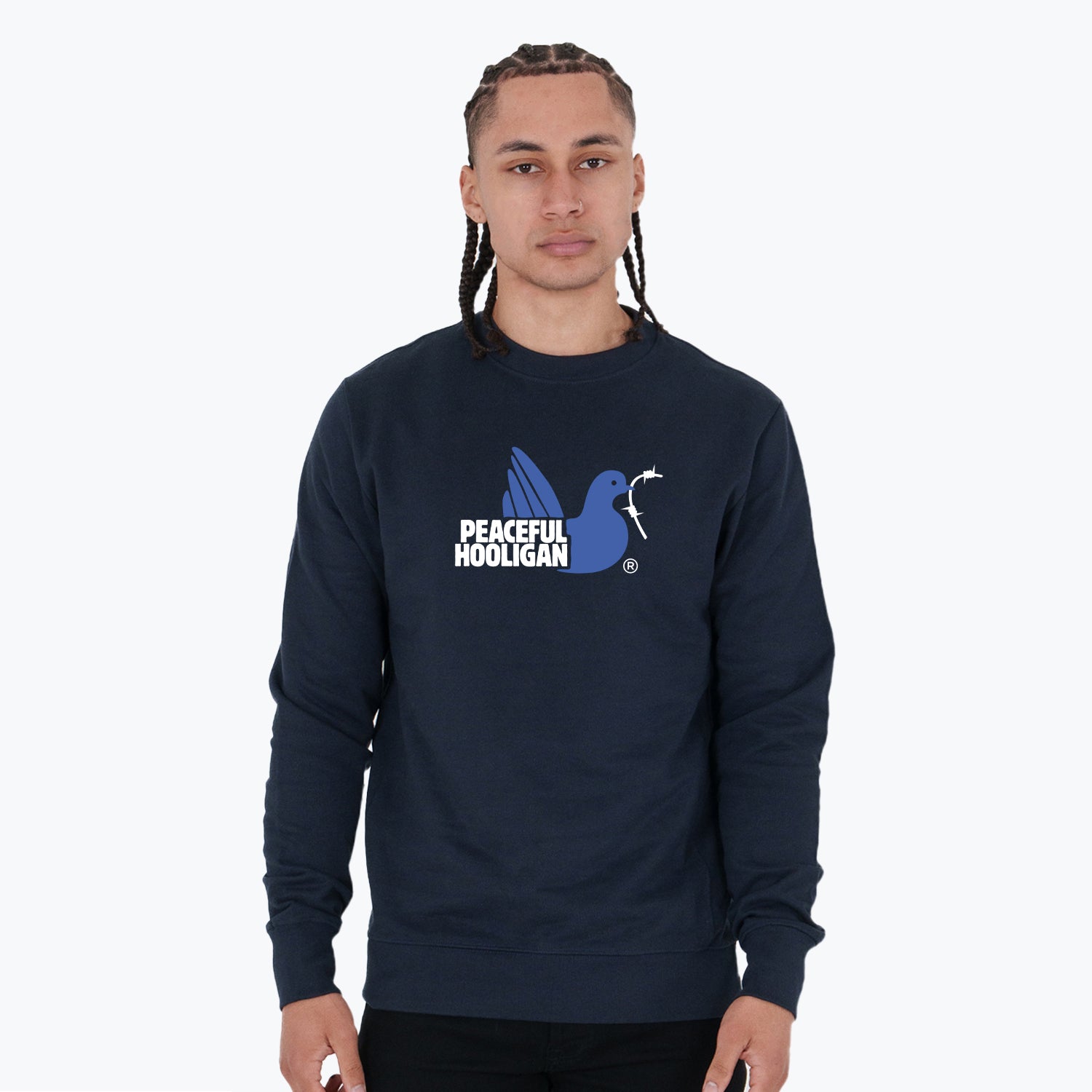 City Sweatshirt Hamburg Navy - Peaceful Hooligan