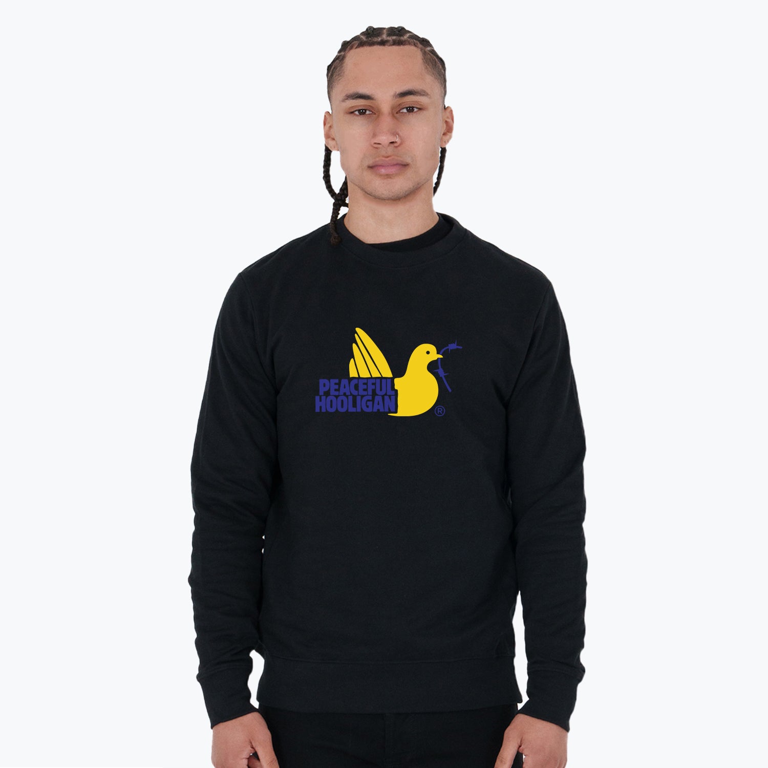 City Sweatshirt Malmo Black - Peaceful Hooligan