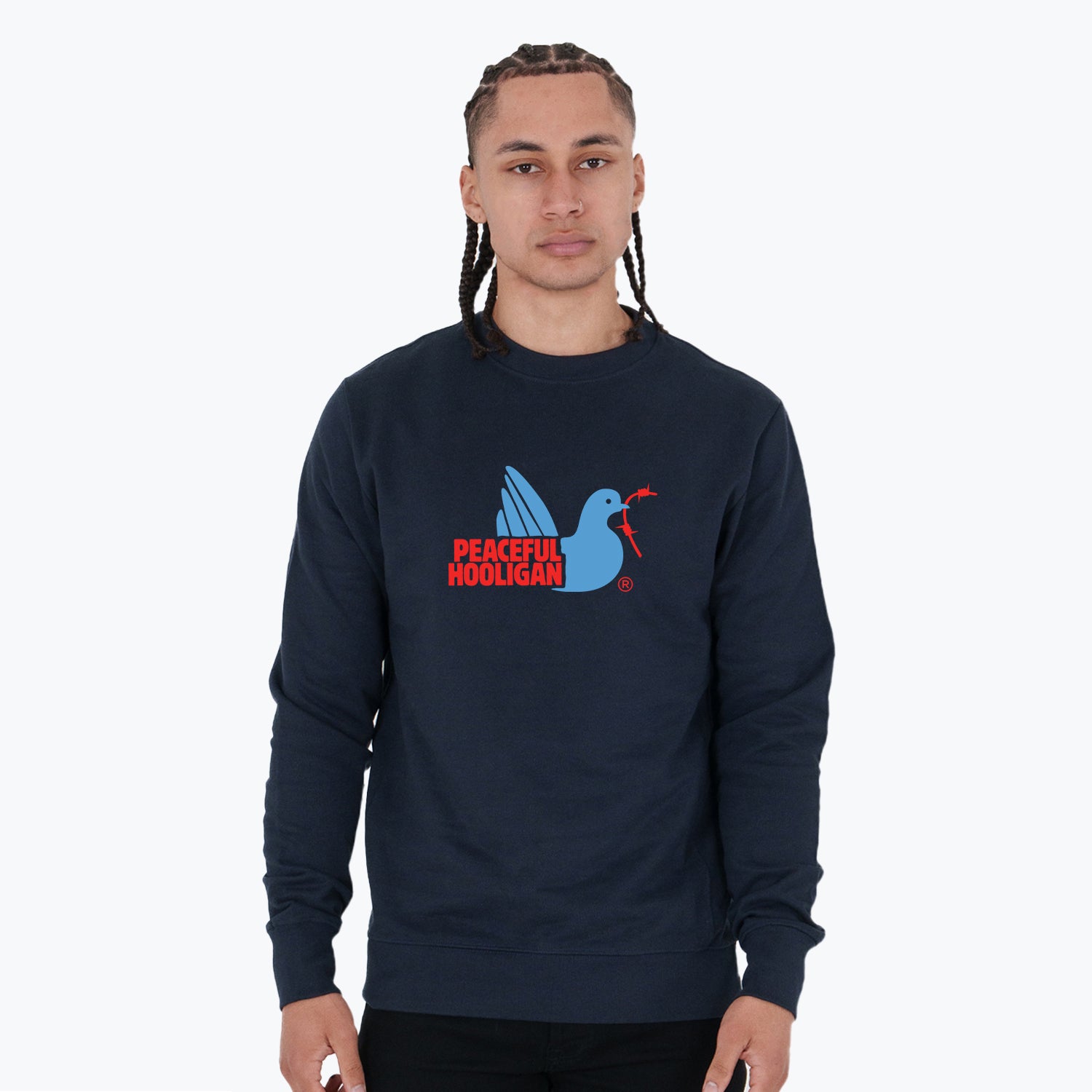 City Sweatshirt Manchester Navy - Peaceful Hooligan