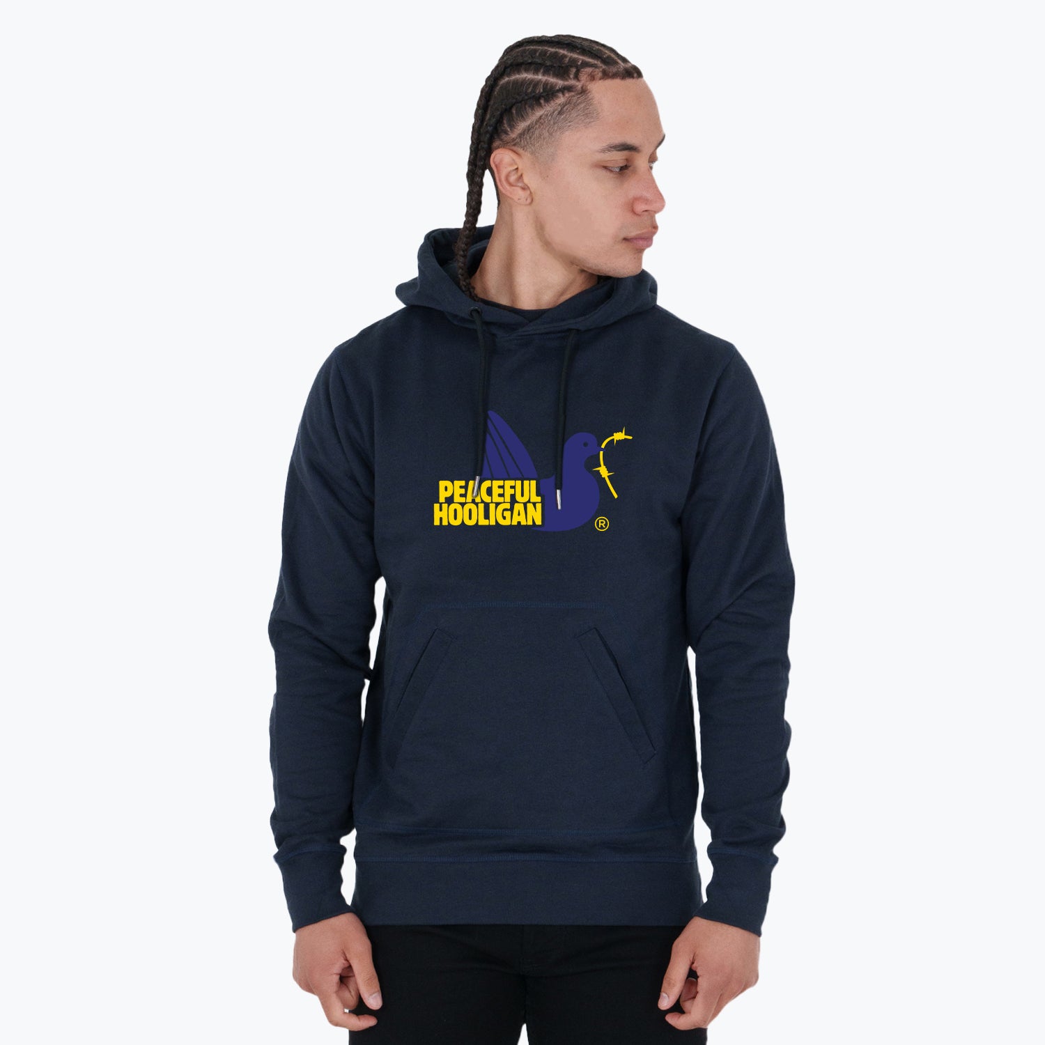 City Hoodie Milano Navy - Peaceful Hooligan
