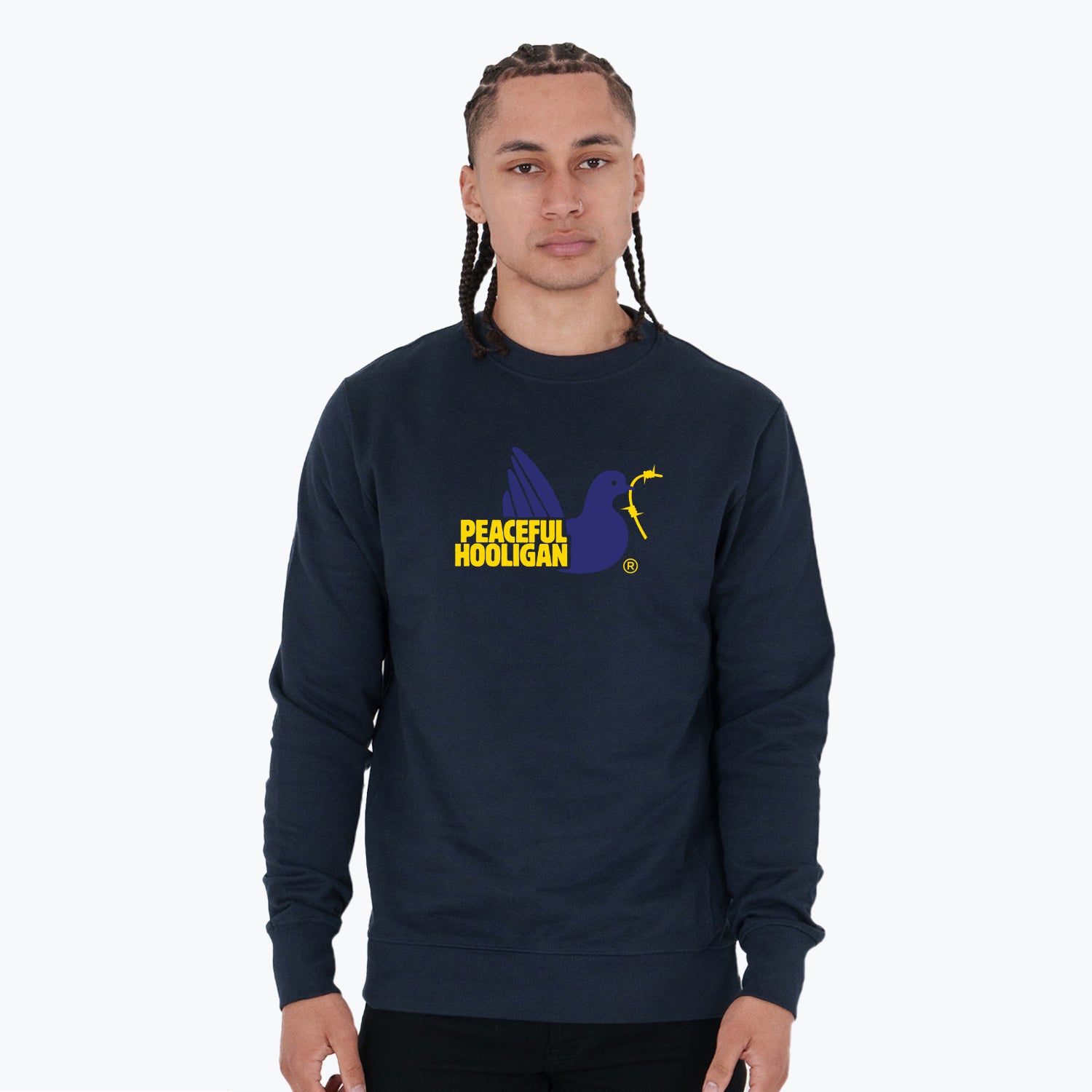 City Sweatshirt Milano Navy - Peaceful Hooligan