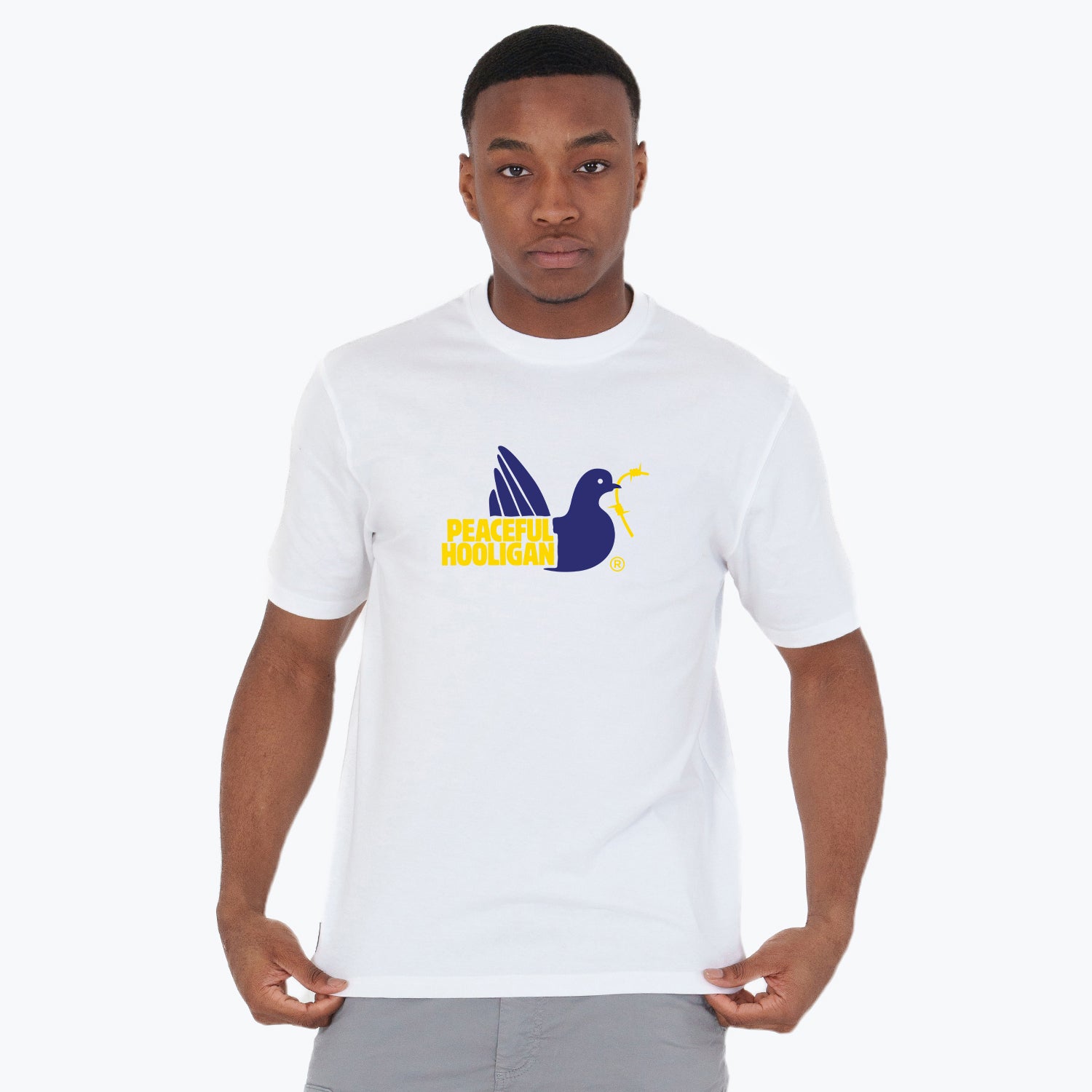 City T-Shirt Milano White - Peaceful Hooligan