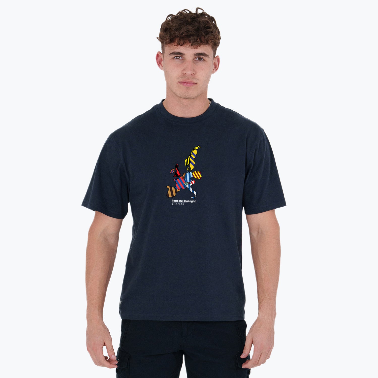 City Tour T-Shirt Navy - Peaceful Hooligan