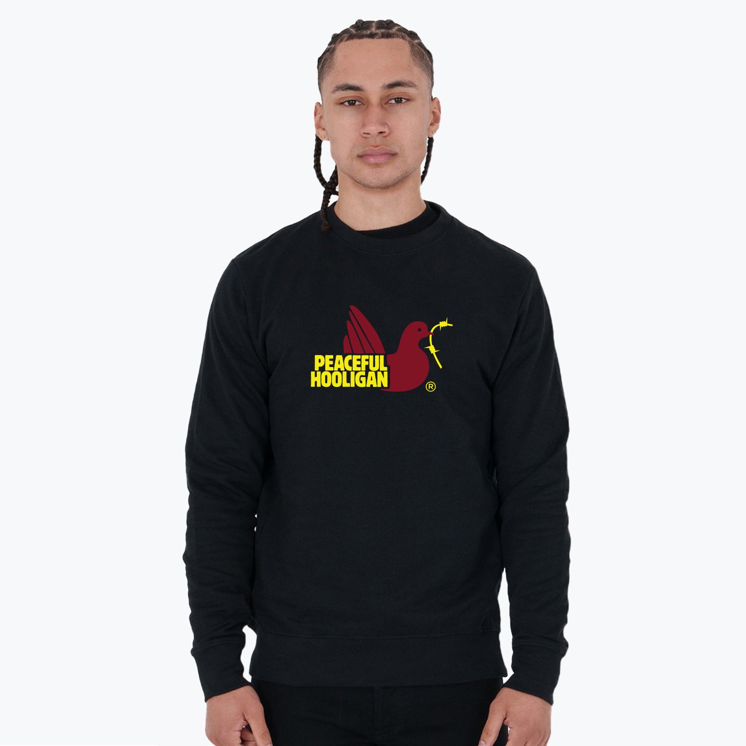 City Sweatshirt Warsaw Black - Peaceful Hooligan