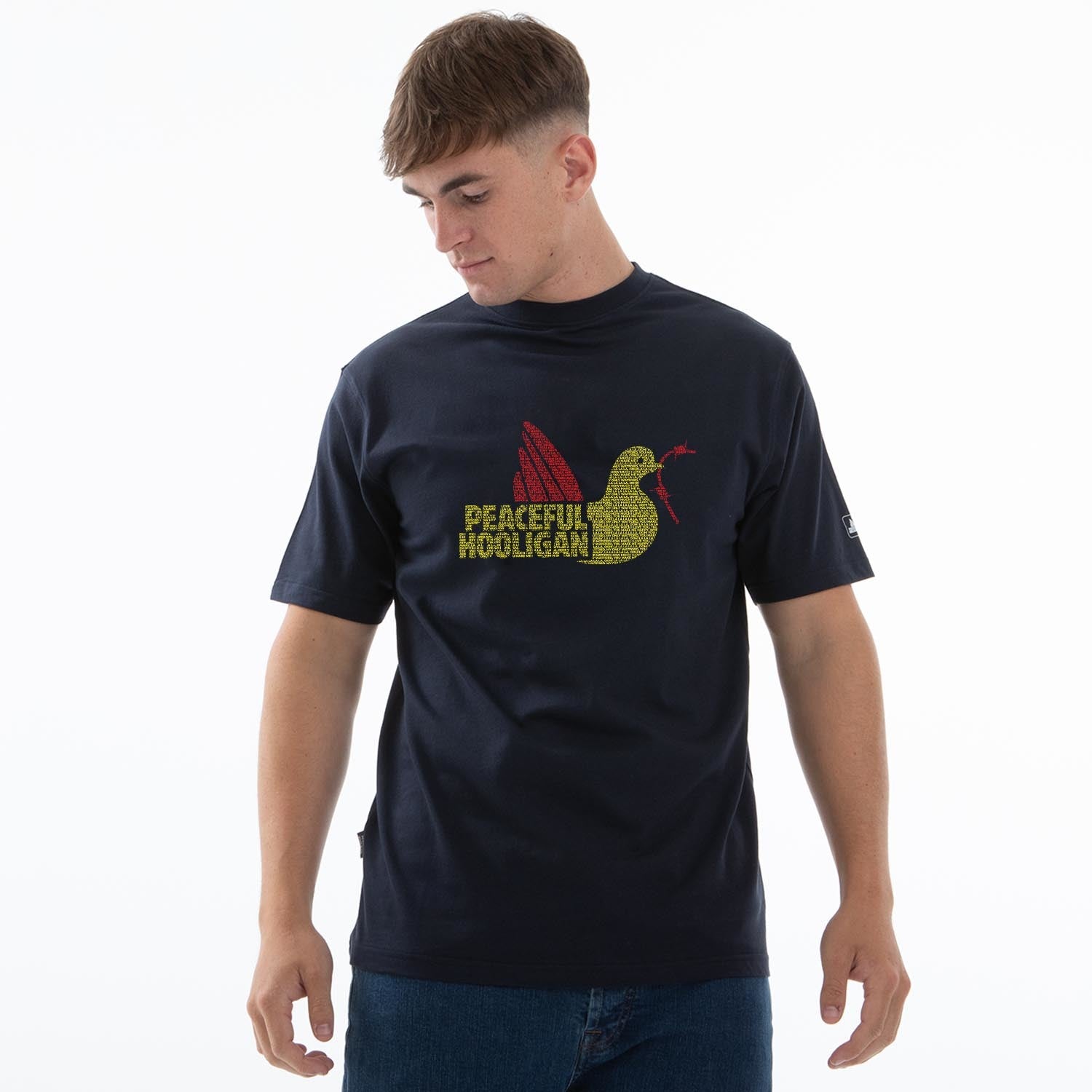 PODDOVEWATFRDTEENVYBUND_Navy_Vicarage_Road_Dove_T-Shirt_1