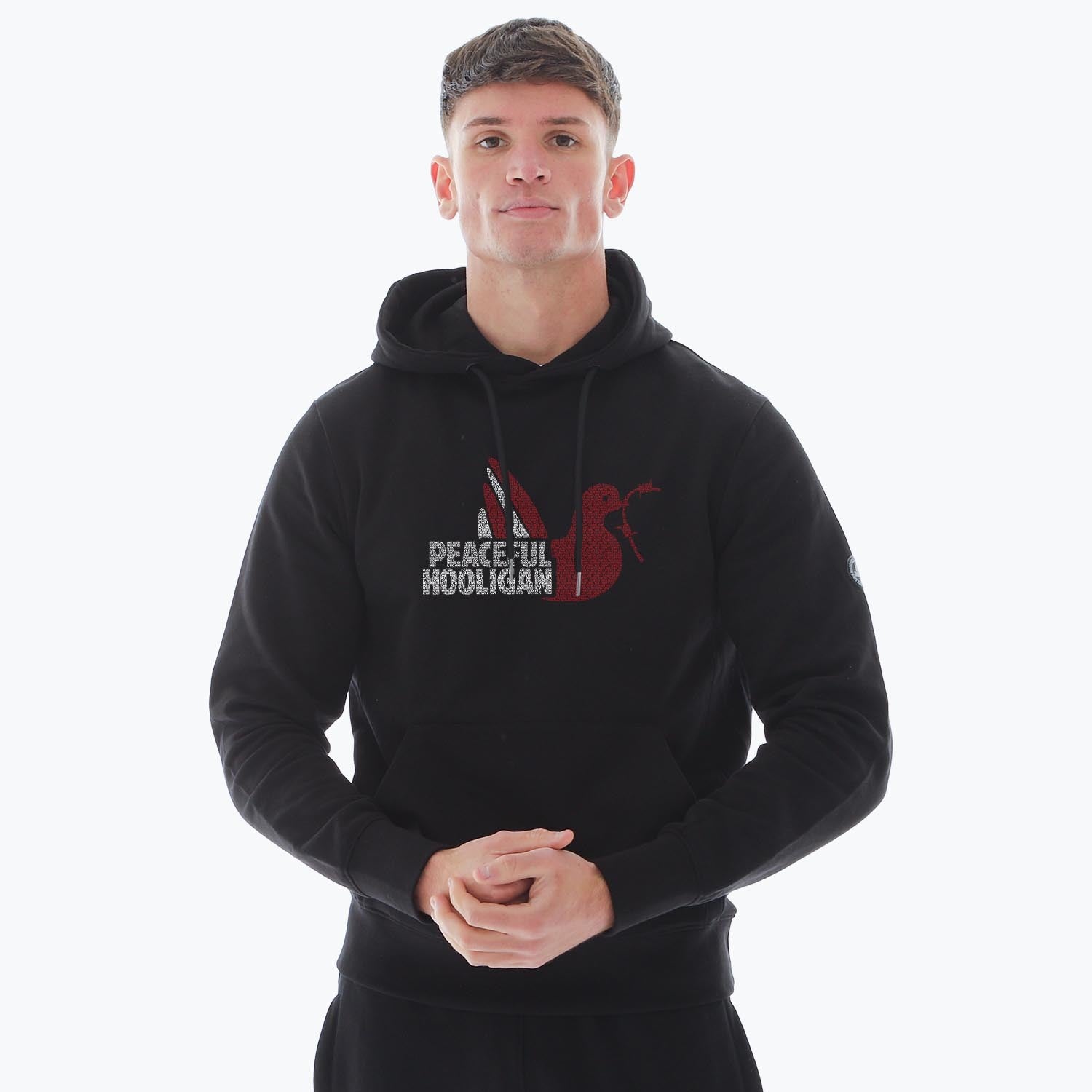 PODDOVEWOKINGATHLOTHHODBLKBUND_Black_Woking_Dove_Hoodie_1