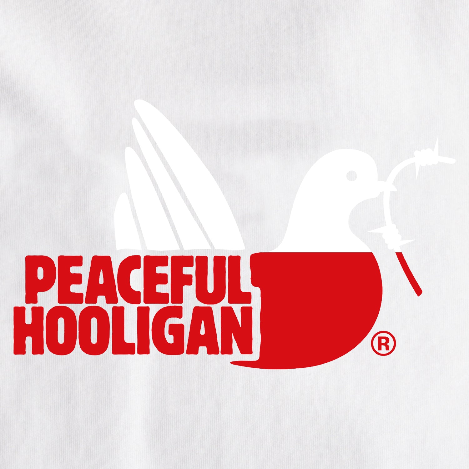 Poland Dove T-Shirt White - Peaceful Hooligan