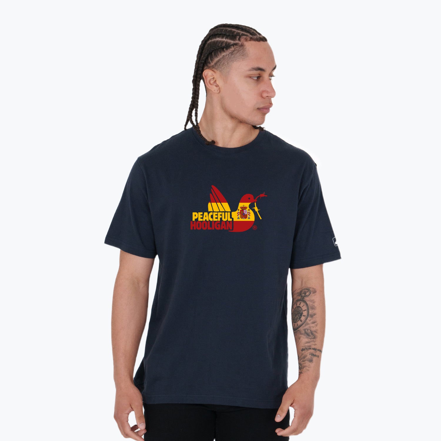 Spain Dove T-Shirt Navy - Peaceful Hooligan