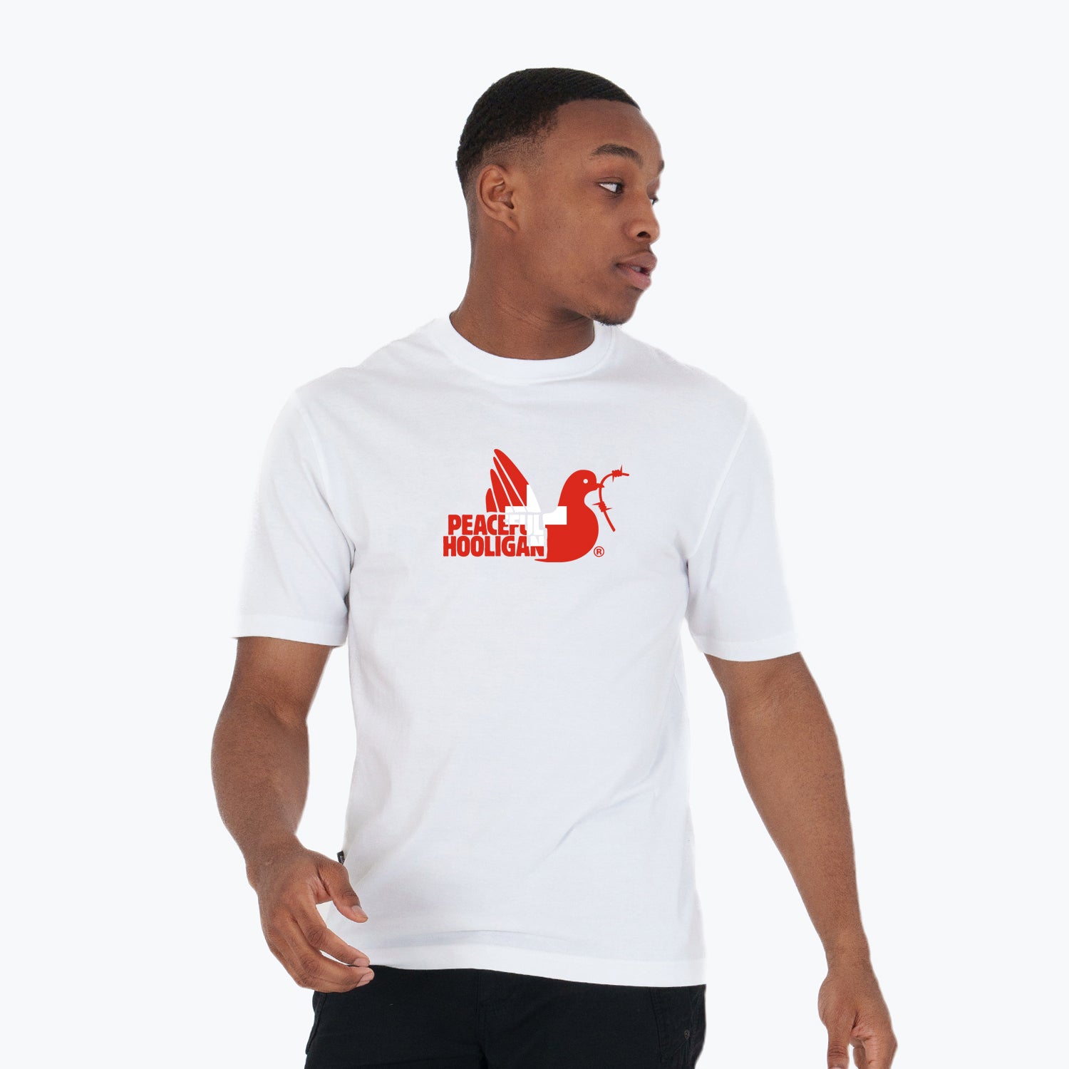 Switzerland Dove T-Shirt White - Peaceful Hooligan
