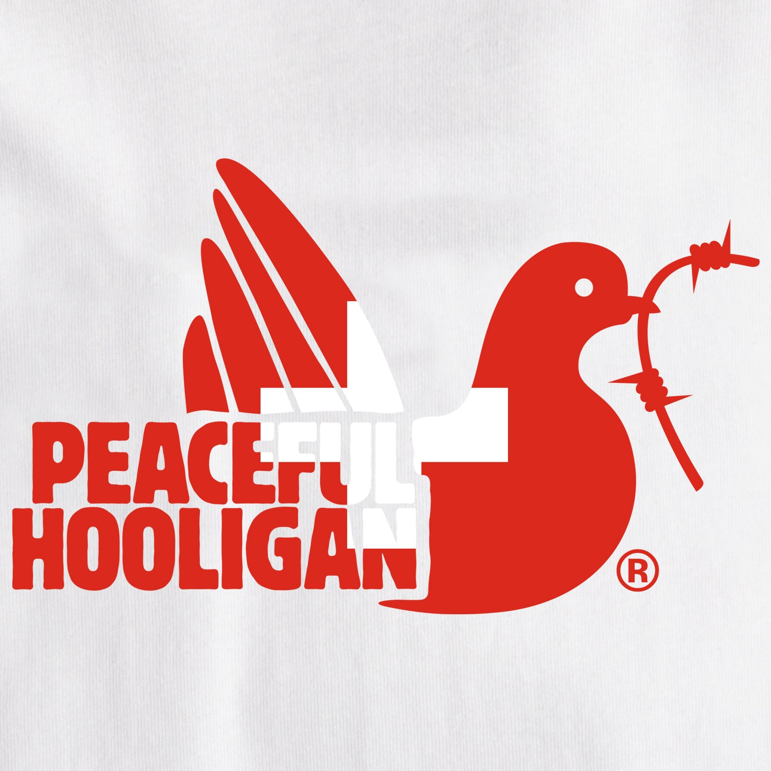 Switzerland Dove T-Shirt White - Peaceful Hooligan