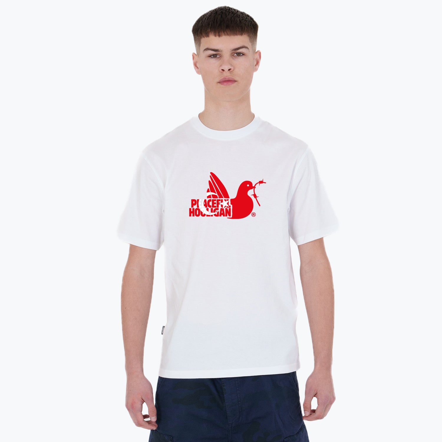Turkey Dove T-Shirt White - Peaceful Hooligan