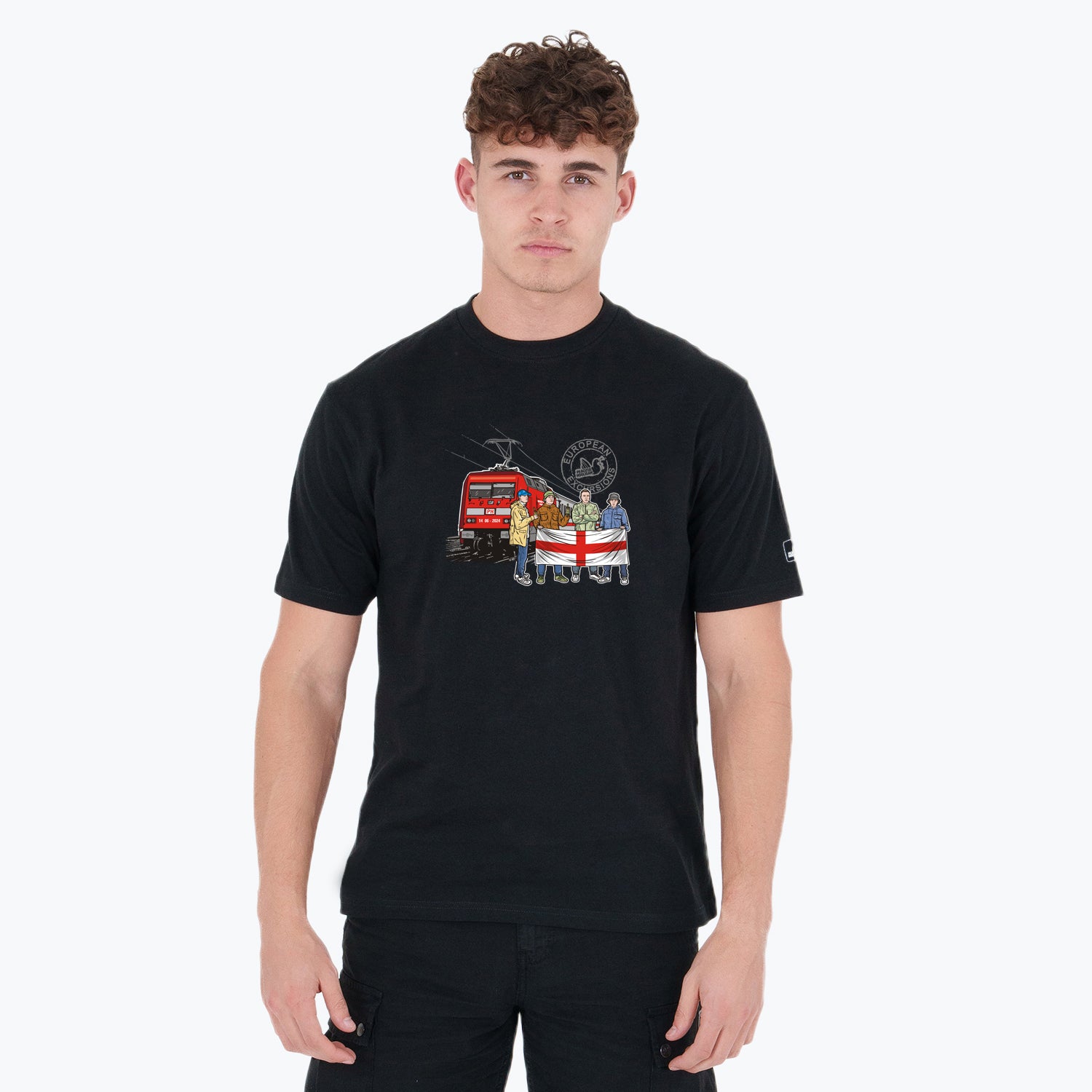 England Excursions T-Shirt Black - Peaceful Hooligan