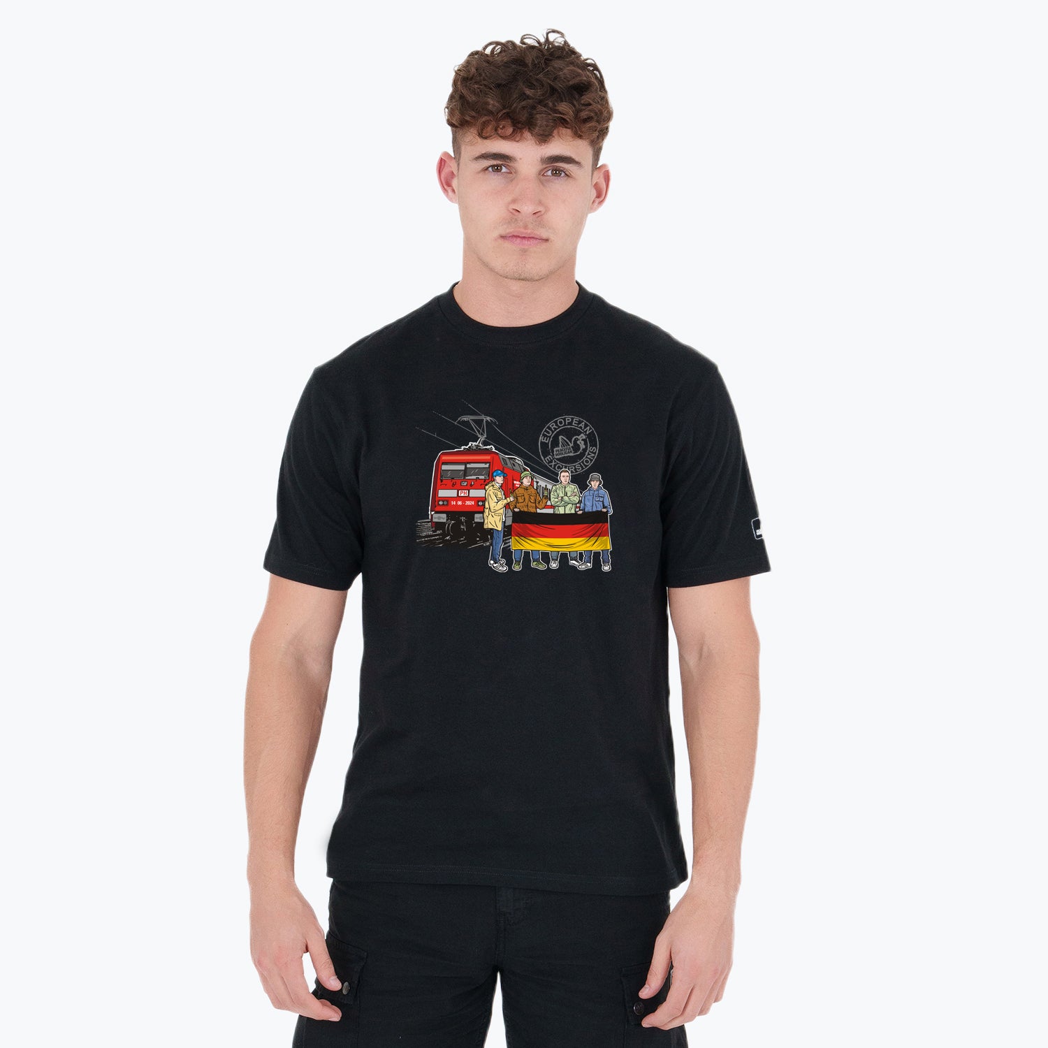 Germany Excursions T-Shirt Black - Peaceful Hooligan