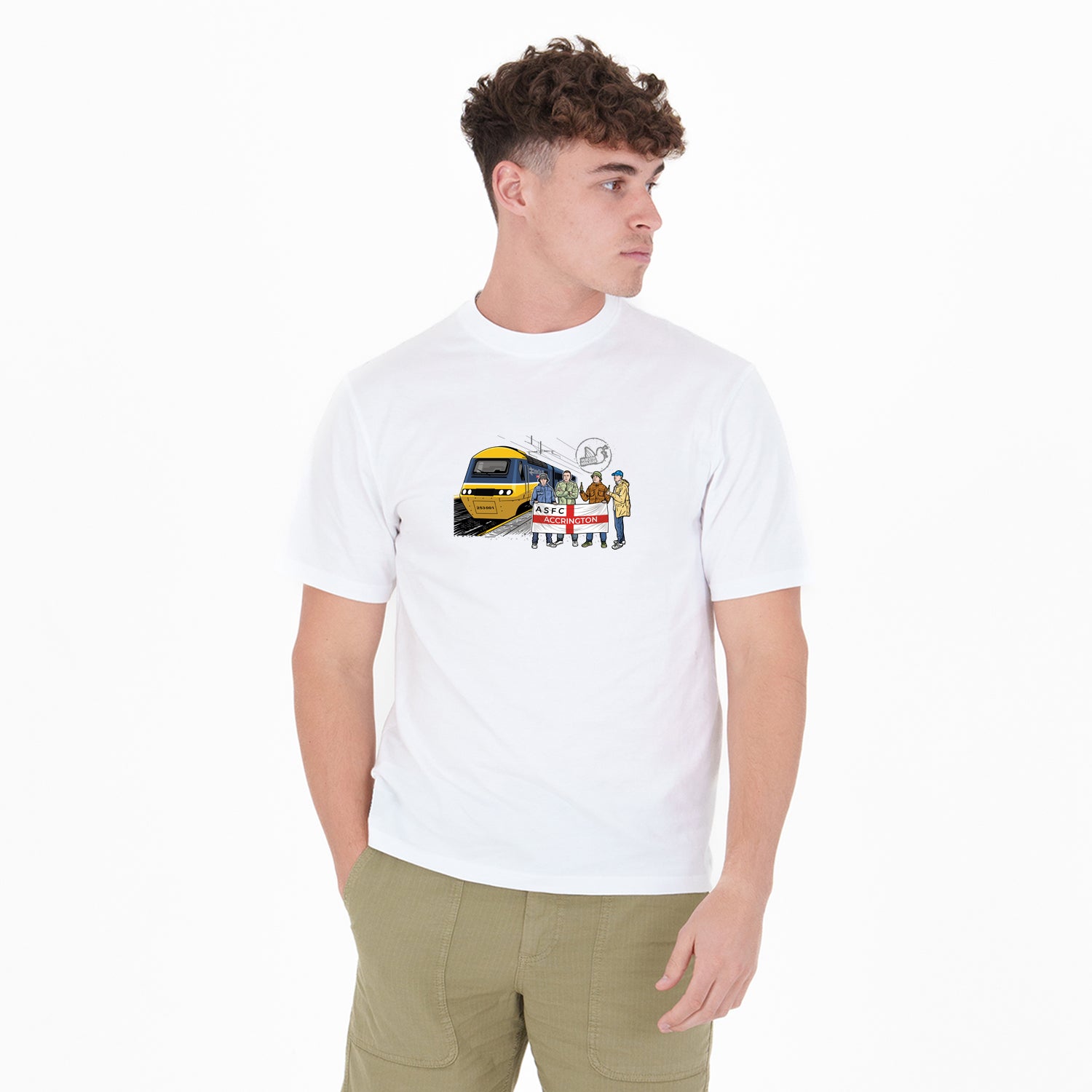Accrington Excursions T-Shirt White - Peaceful Hooligan