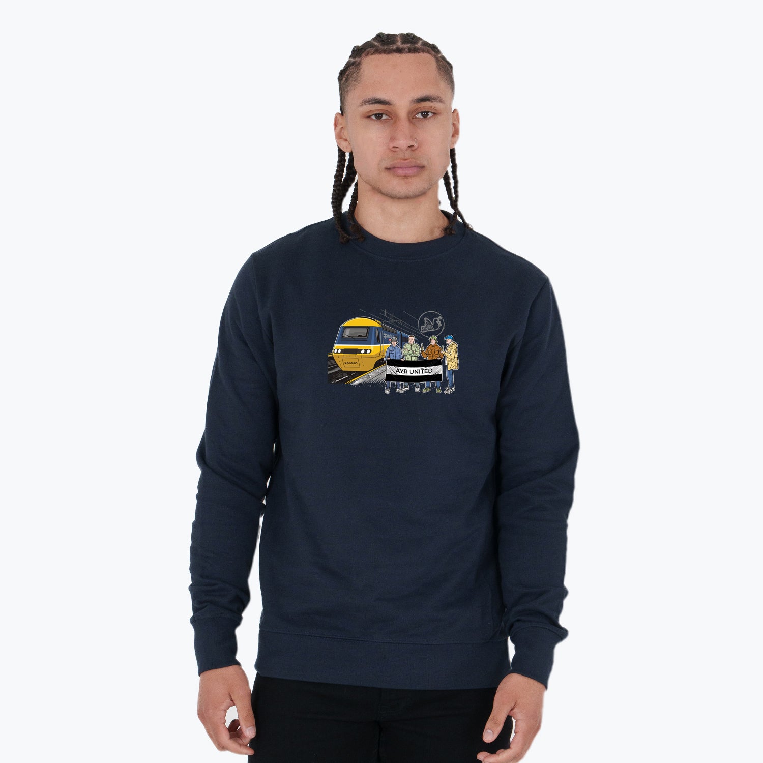 Ayr United Excursions Sweatshirt Navy - Peaceful Hooligan