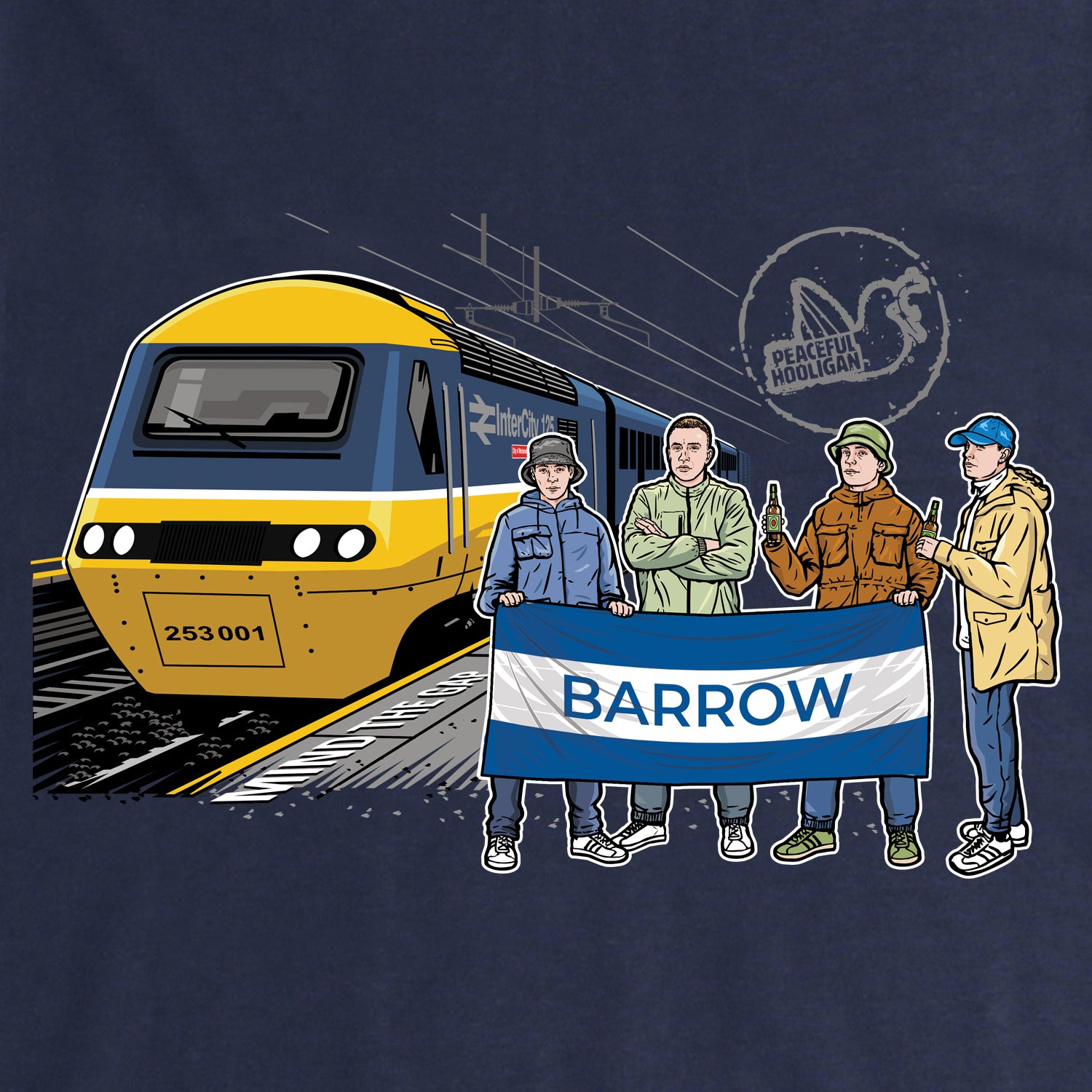Barrow Excursions Sweatshirt Navy - Peaceful Hooligan