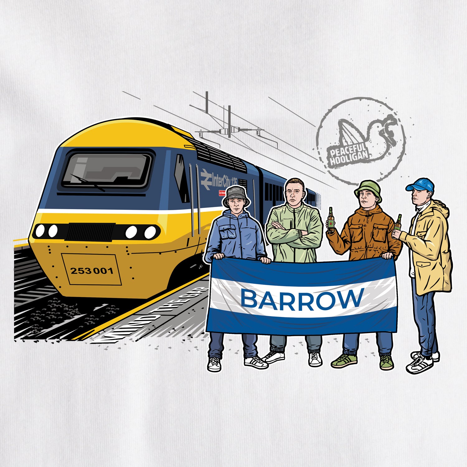 Barrow Excursions T-Shirt White - Peaceful Hooligan