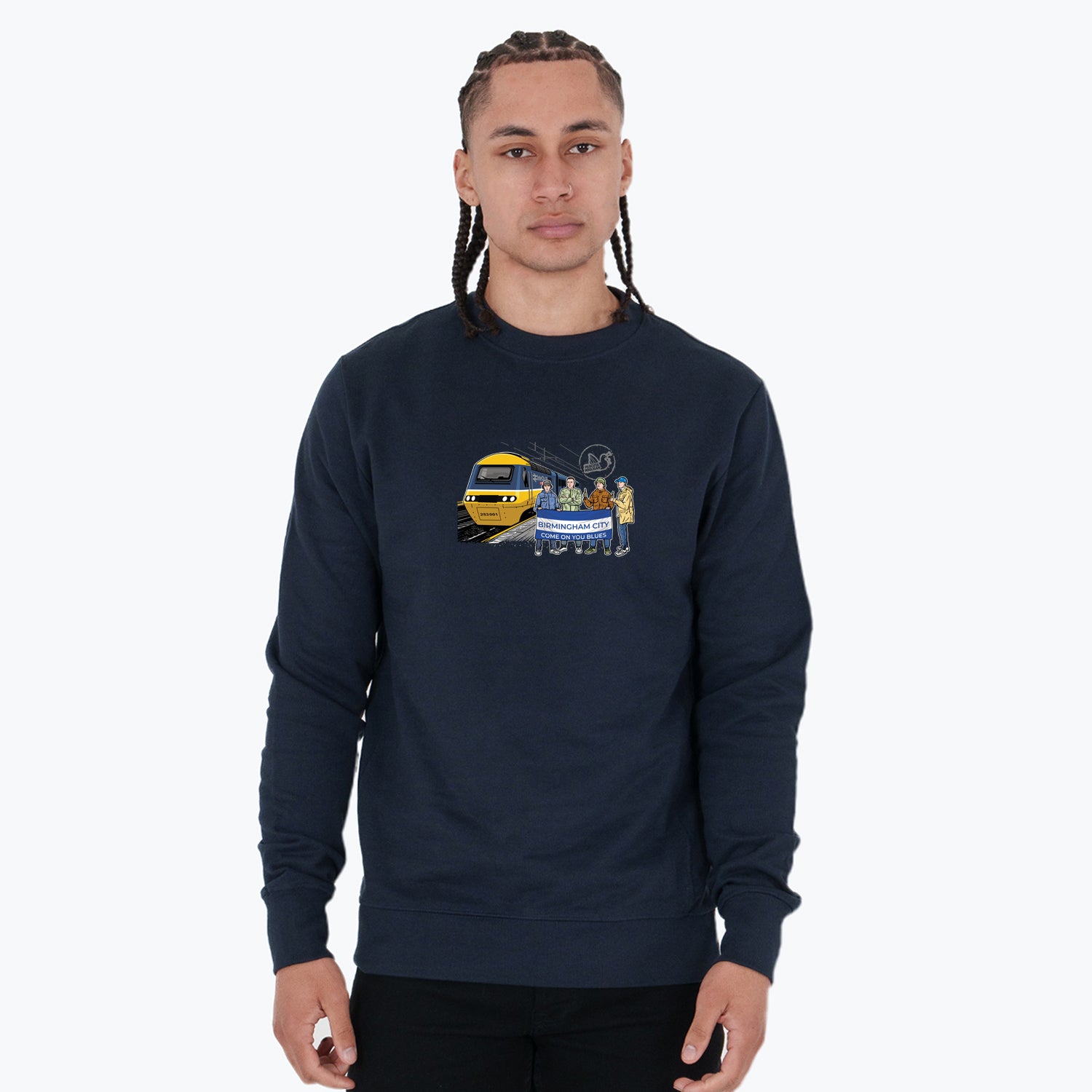Birmingham City Excursions Sweatshirt Navy - Peaceful Hooligan