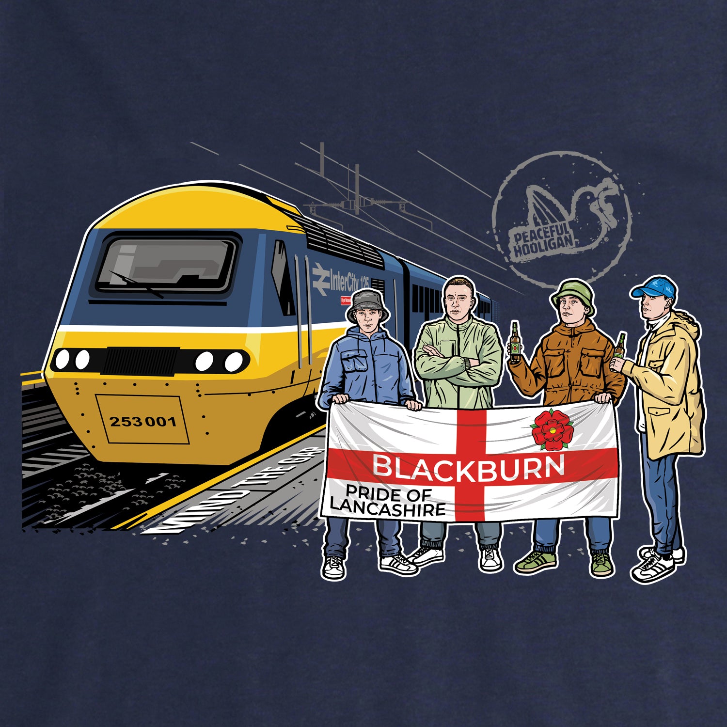 Blackburn Excursions Sweatshirt Navy - Peaceful Hooligan