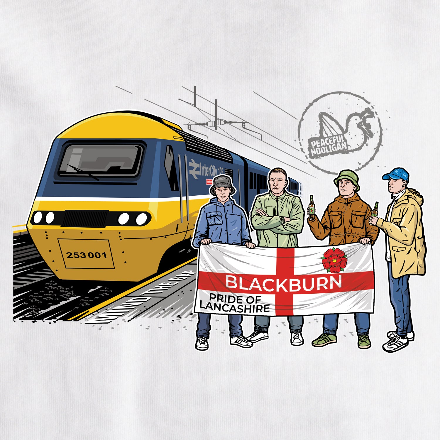 Blackburn Excursions T-Shirt White - Peaceful Hooligan