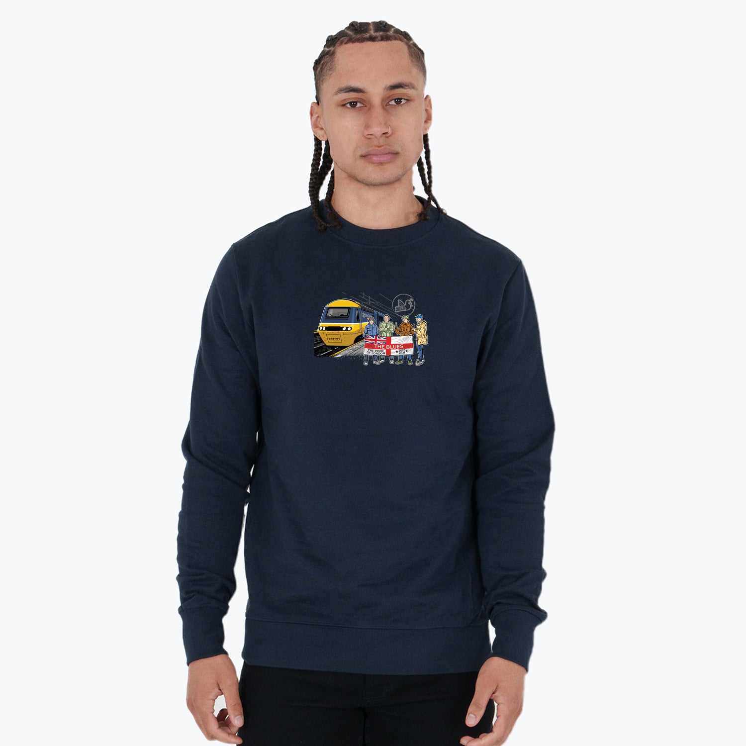 The Blues Excursions Sweatshirt Navy - Peaceful Hooligan