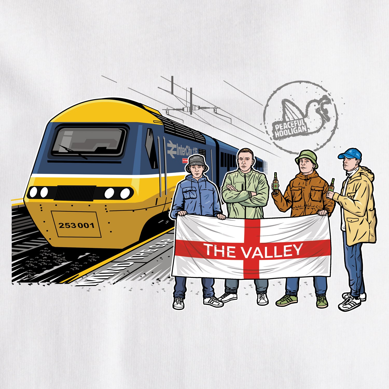The Valley Excursions T-Shirt White - Peaceful Hooligan