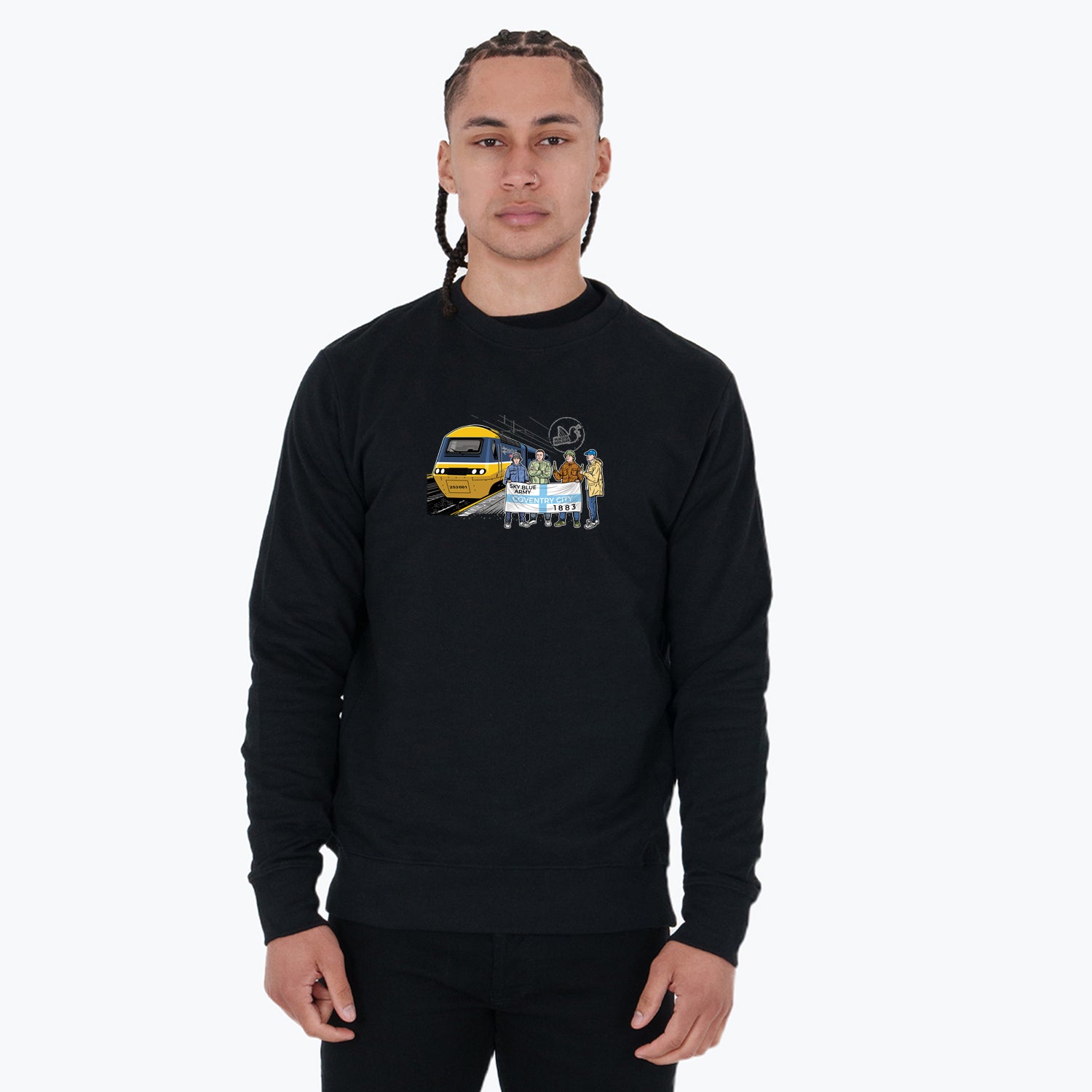 Coventry City Excursions Sweatshirt Black - Peaceful Hooligan