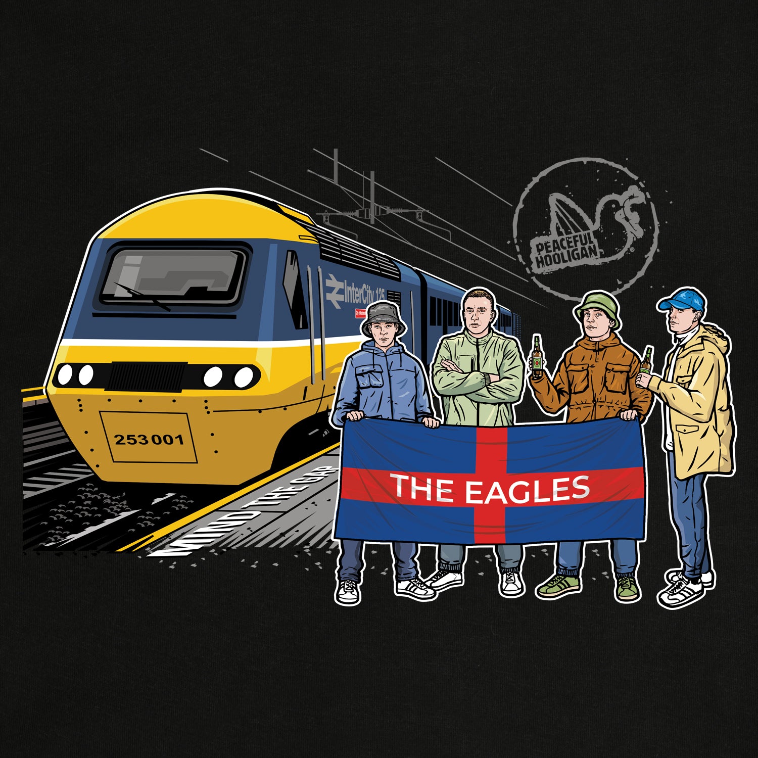 The Eagles Excursions Sweatshirt Black - Peaceful Hooligan