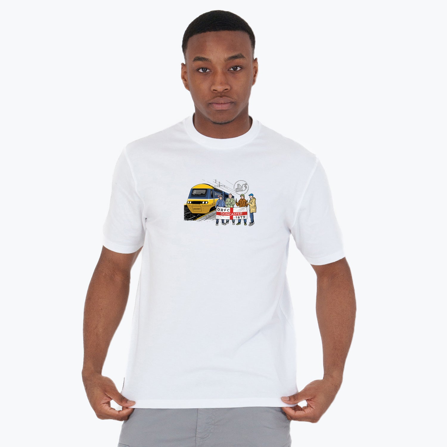Doncaster Excursions T-Shirt White - Peaceful Hooligan
