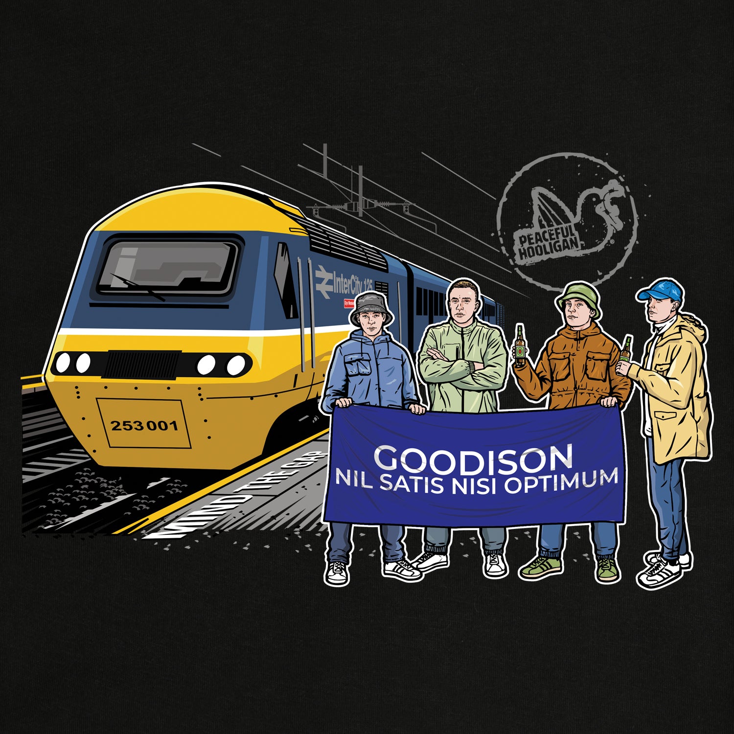 Goodison Excursions Sweatshirt Black - Peaceful Hooligan