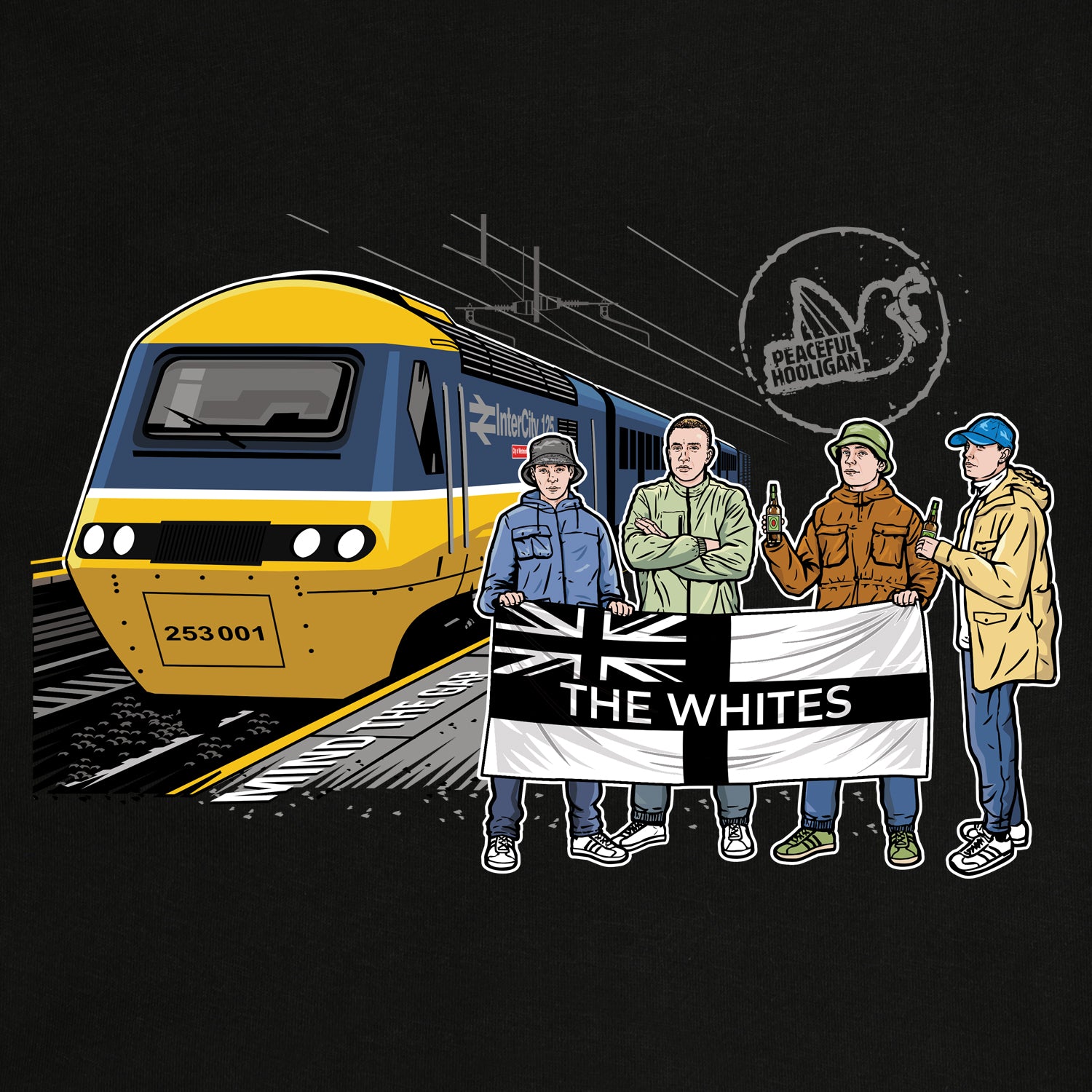 Fulham Excursions Sweatshirt Black - Peaceful Hooligan