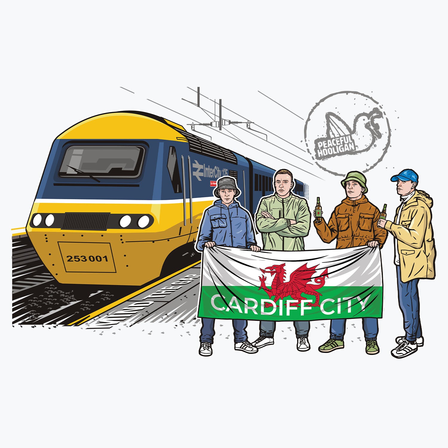 Cardiff City Excursions Mug White
