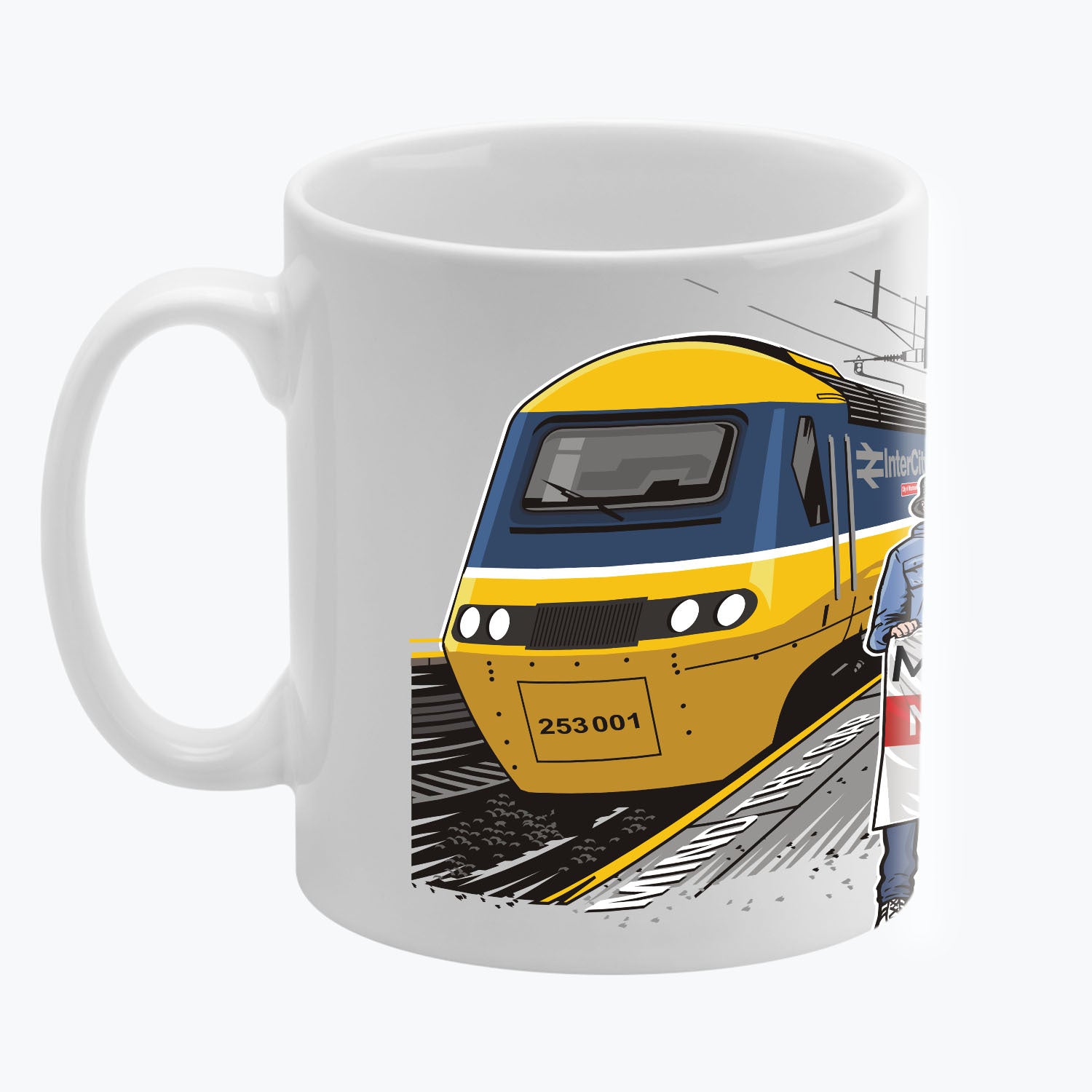 Mansfield Town Excursions Mug White