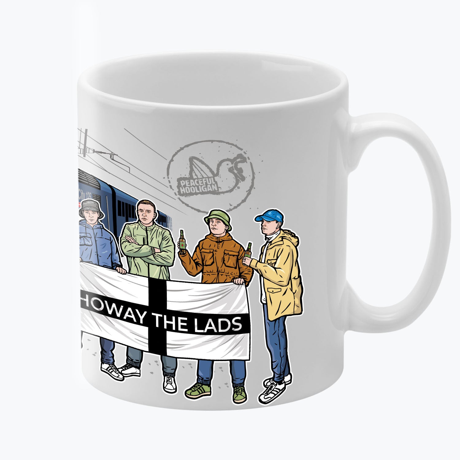 Howay The Lads Excursions Mug White