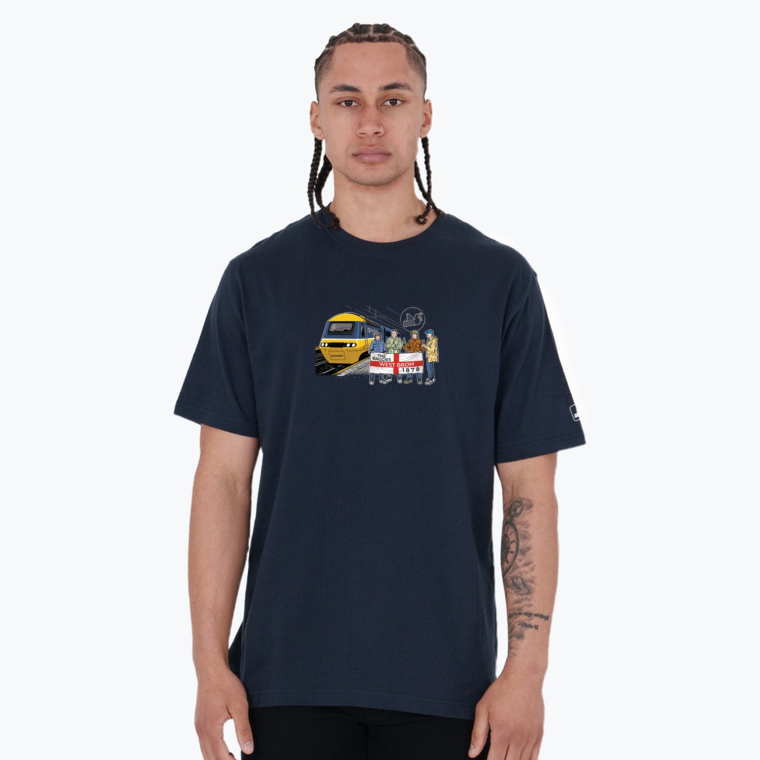 West Brom Excursions T-Shirt Navy - Peaceful Hooligan