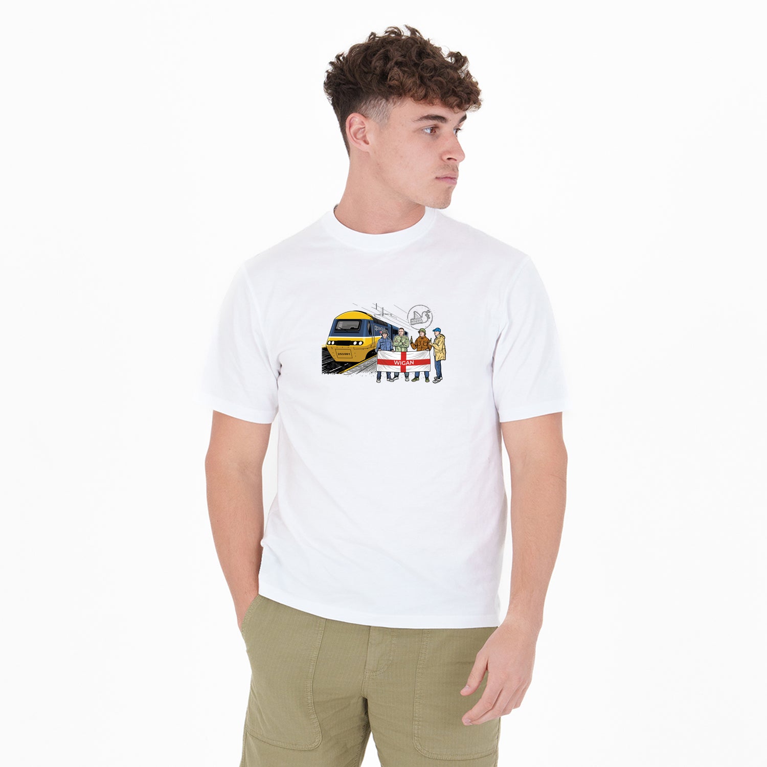 Wigan Excursions T-Shirt White - Peaceful Hooligan