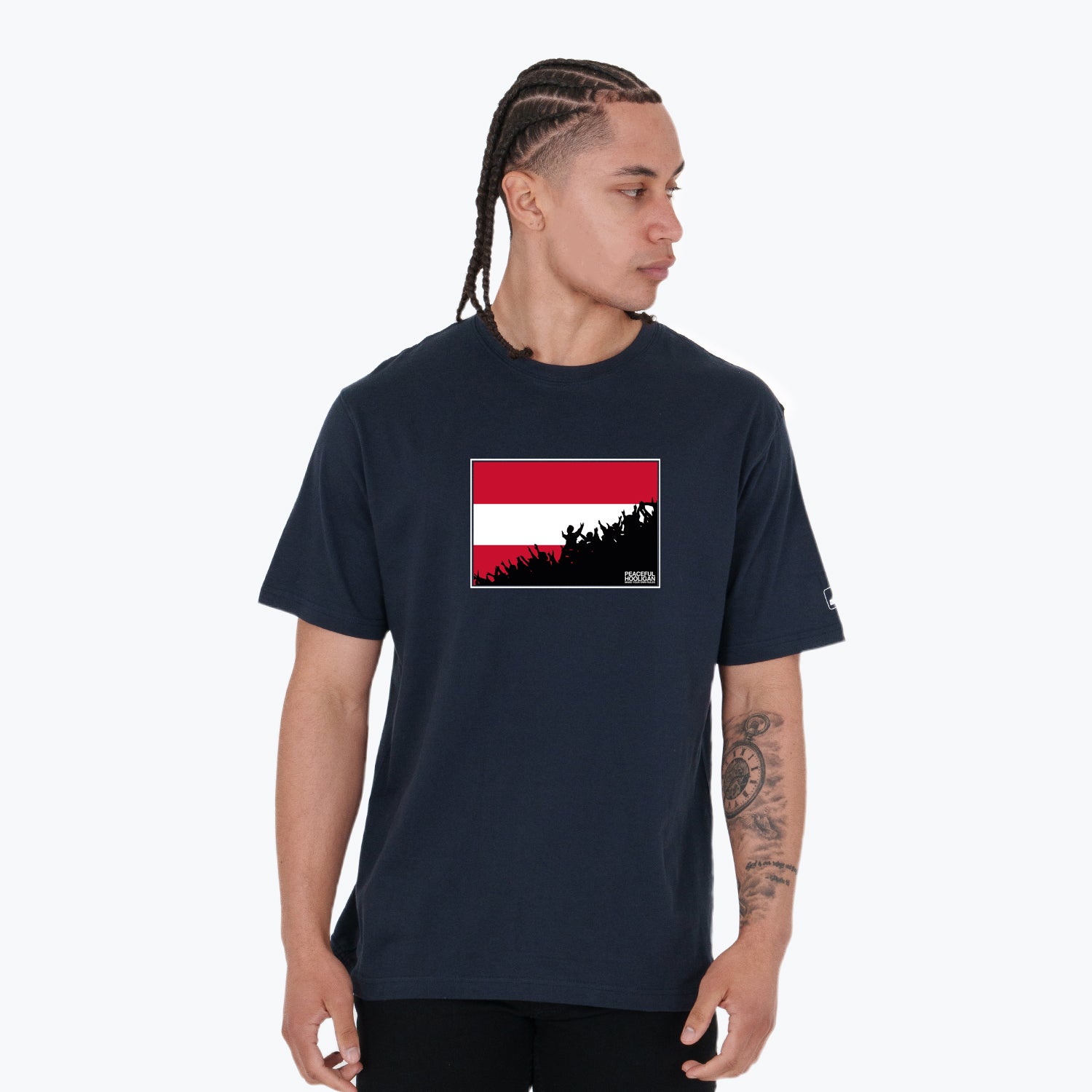 Austria Fanatics T-Shirt Navy - Peaceful Hooligan