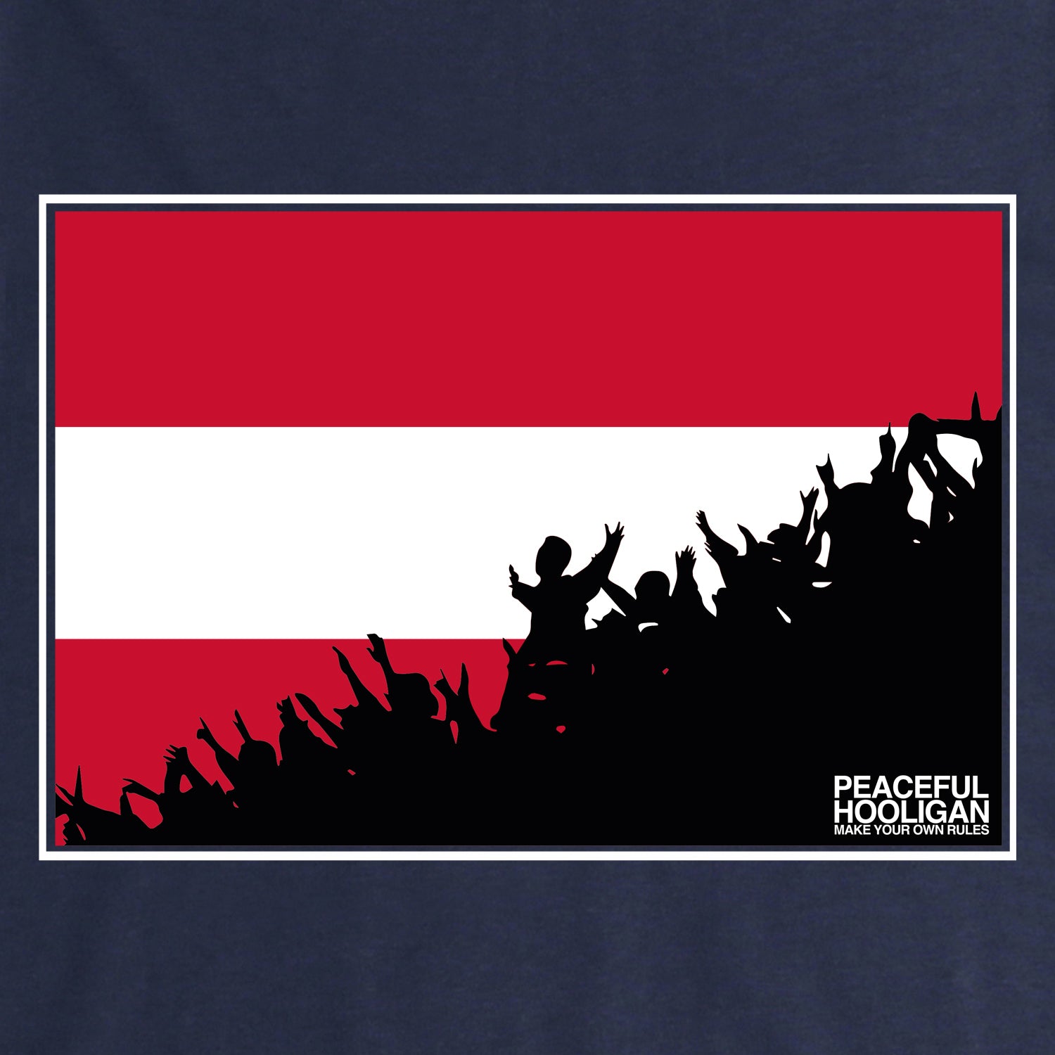Austria Fanatics T-Shirt Navy - Peaceful Hooligan