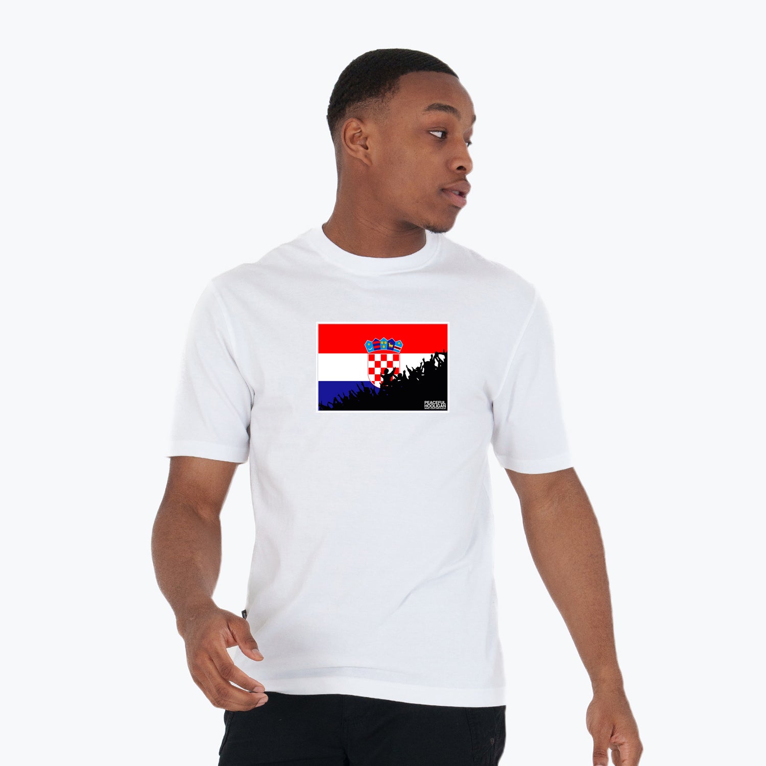 Croatia Fanatics T-Shirt White - Peaceful Hooligan