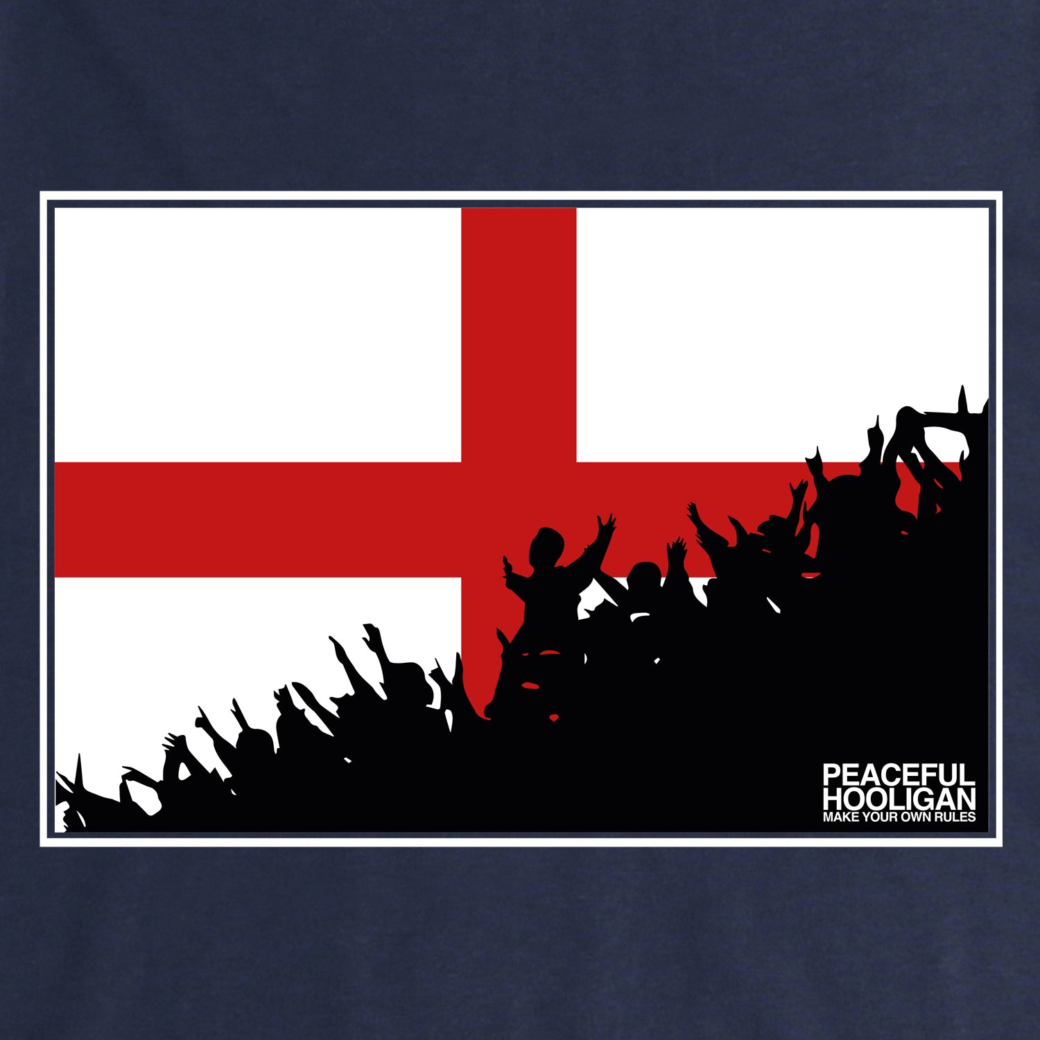 England Fanatics Hoodie Navy - Peaceful Hooligan