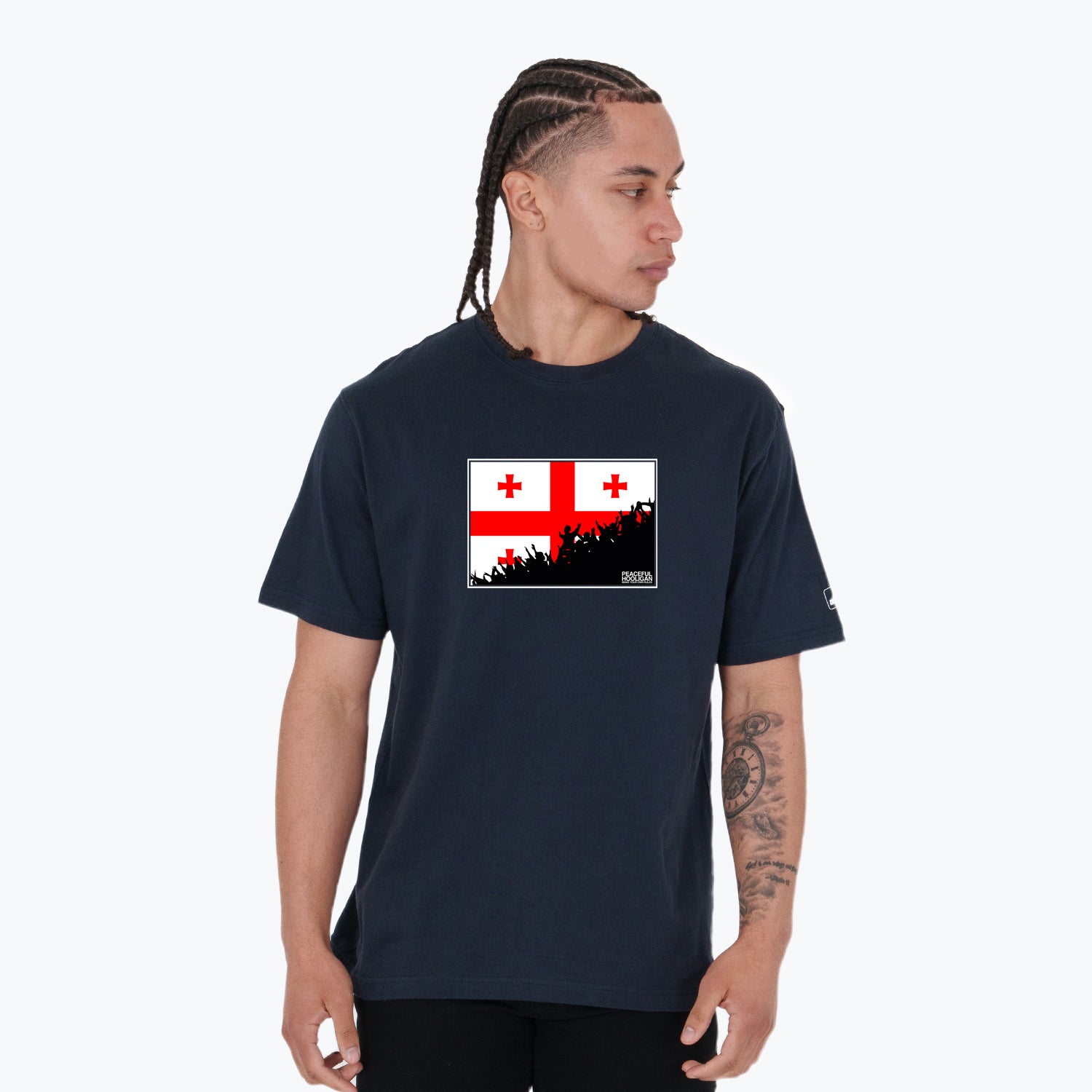 Georgia Fanatics T-Shirt Navy - Peaceful Hooligan