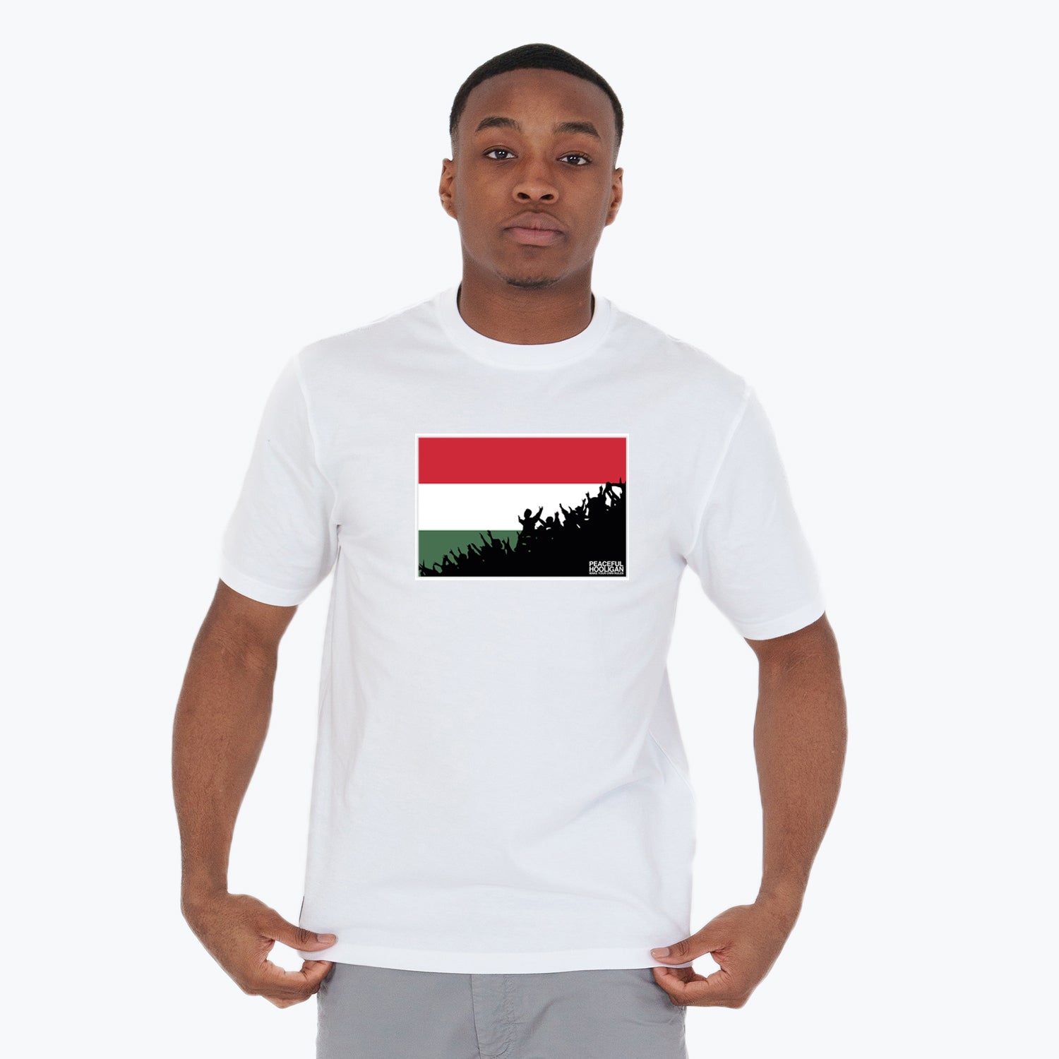 Hungary Fanatics T-Shirt White - Peaceful Hooligan