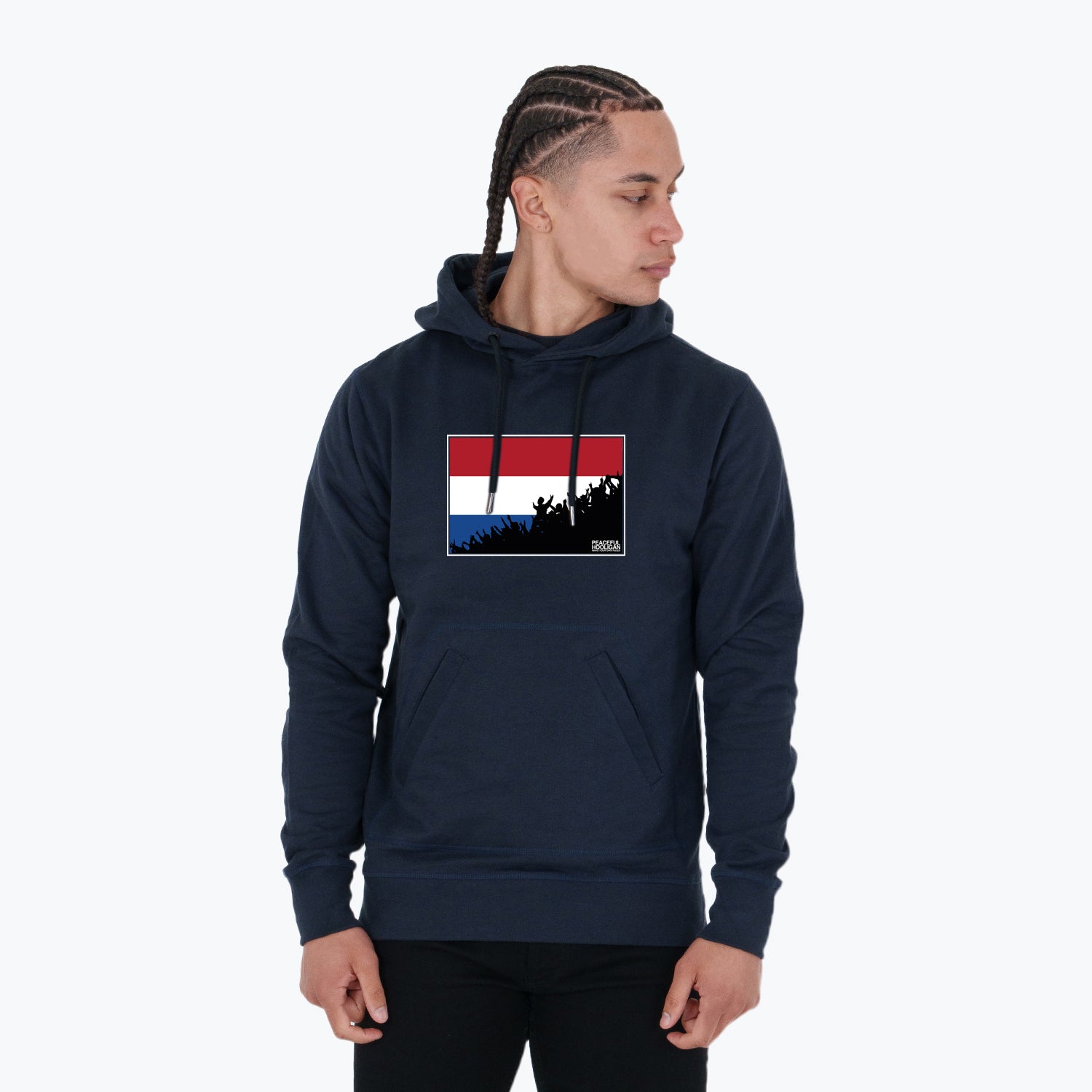 Netherlands Fanatics Hoodie Navy - Peaceful Hooligan