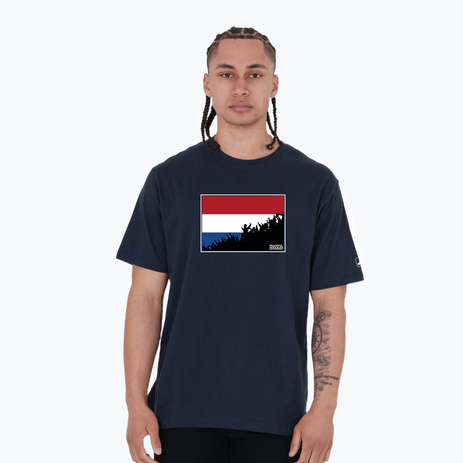 Netherlands Fanatics T-Shirt Navy - Peaceful Hooligan