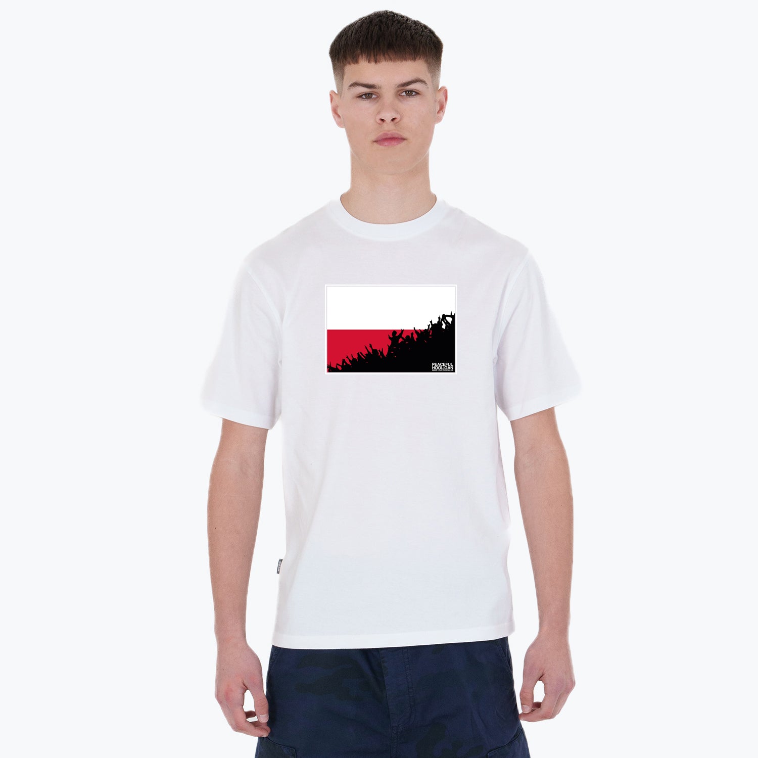 Poland Fanatics T-Shirt White - Peaceful Hooligan
