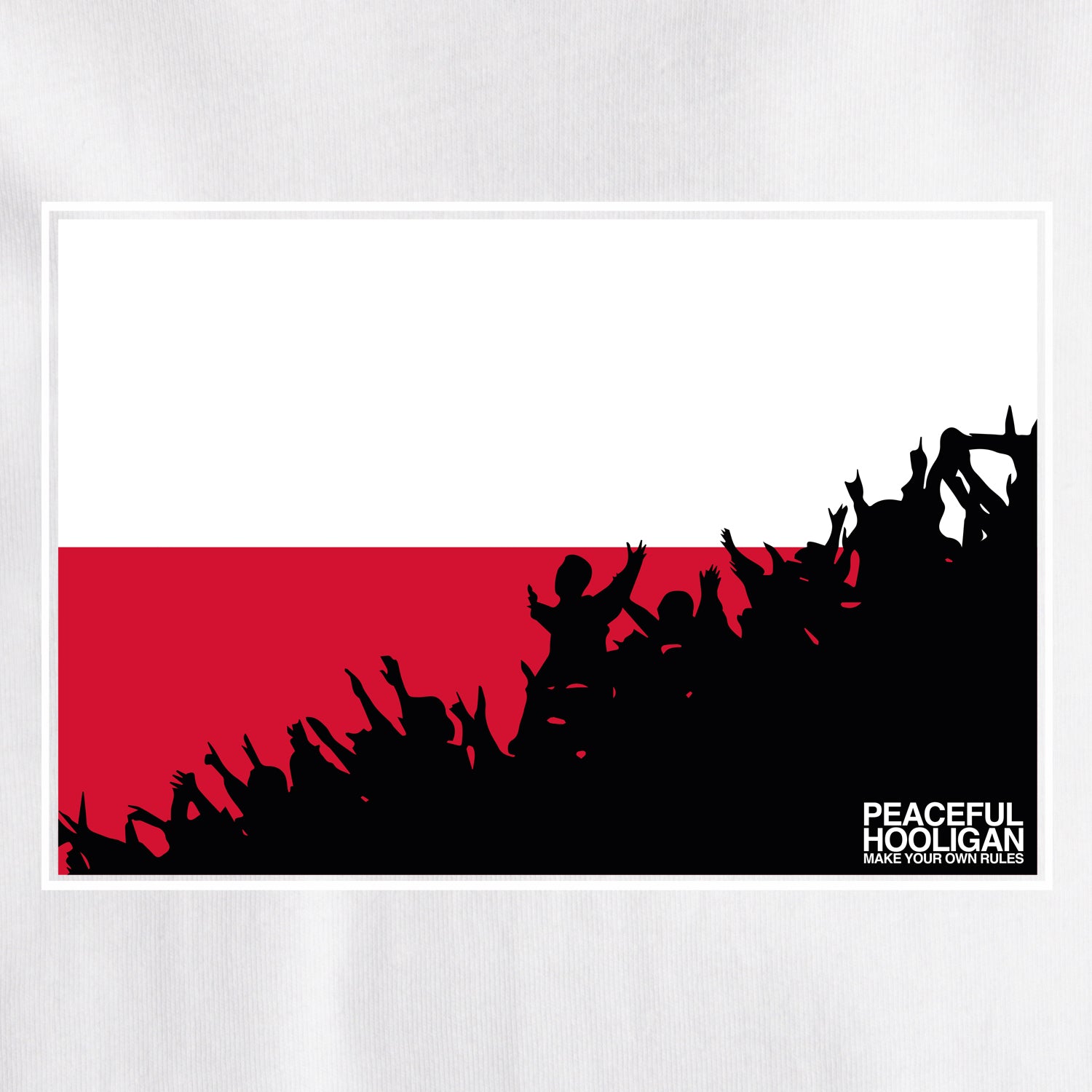Poland Fanatics T-Shirt White - Peaceful Hooligan